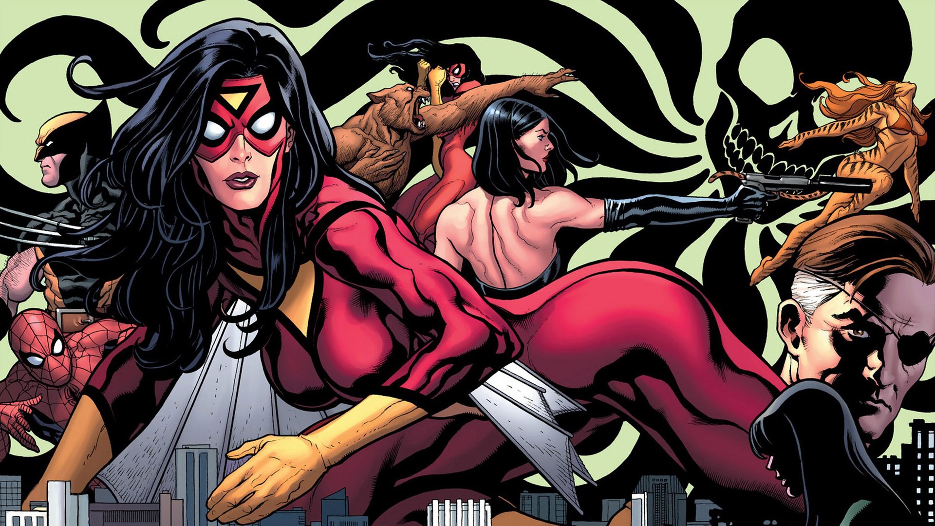 Free download wallpaper Comics, Spider Woman on your PC desktop