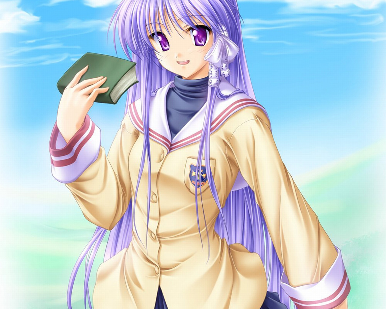 Handy-Wallpaper Animes, Kyou Fujibayashi, Clannad kostenlos herunterladen.