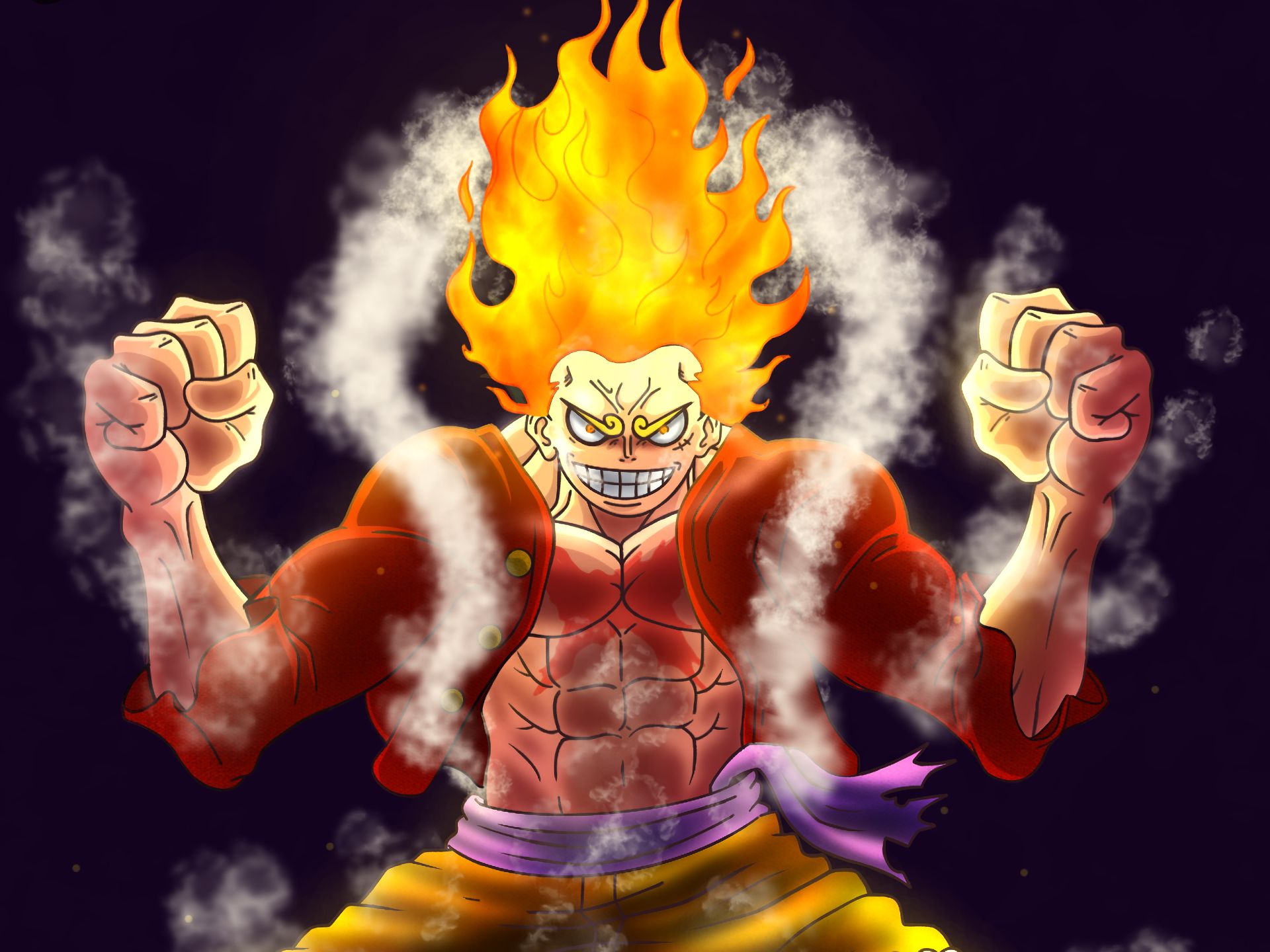 Free download wallpaper Anime, One Piece, Monkey D Luffy, Gear 5 (One Piece) on your PC desktop