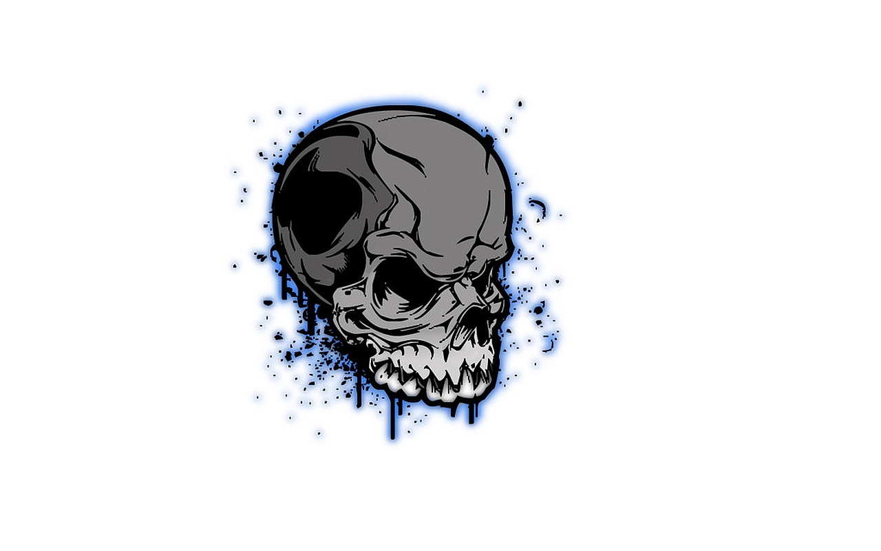 Download mobile wallpaper Dark, Skull for free.