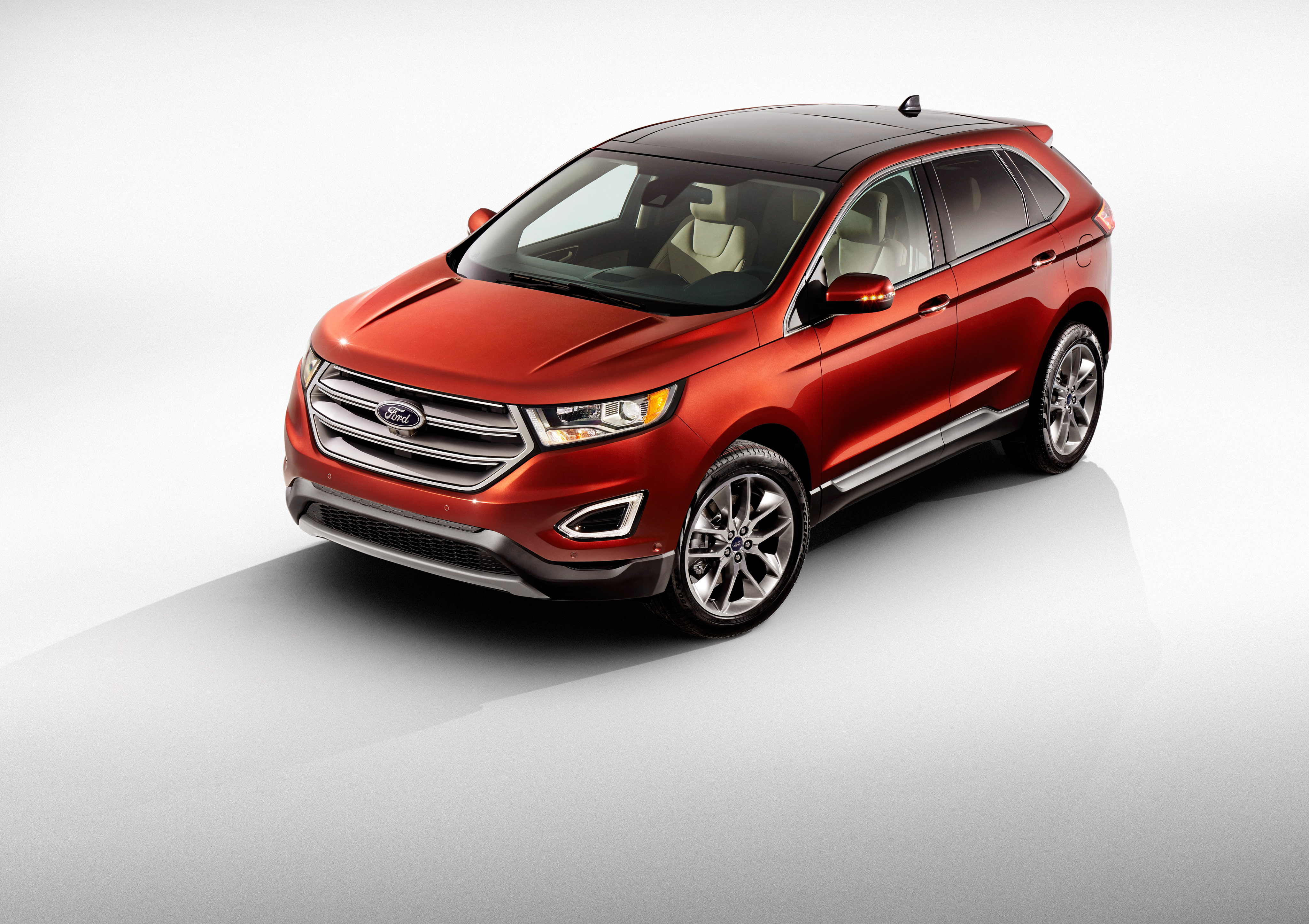 Free download wallpaper Ford, Car, Suv, Vehicles, Ford Edge, Orange Car on your PC desktop