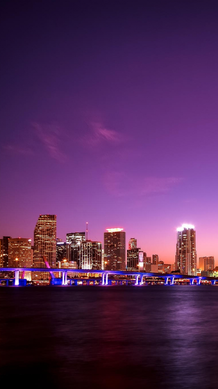 Скачати мобільні шпалери Міста, Флорида, Створено Людиною, Маямі безкоштовно.