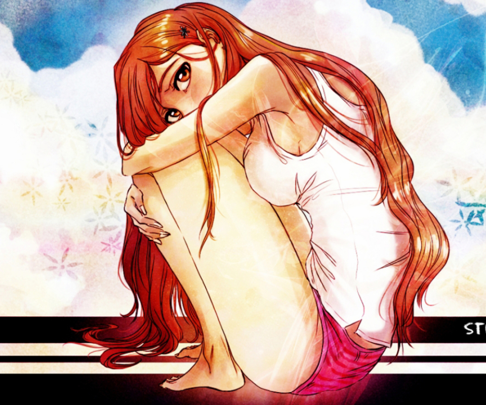 Download mobile wallpaper Anime, Bleach, Hair, Sad, Alone, Lonely, Orihime Inoue for free.