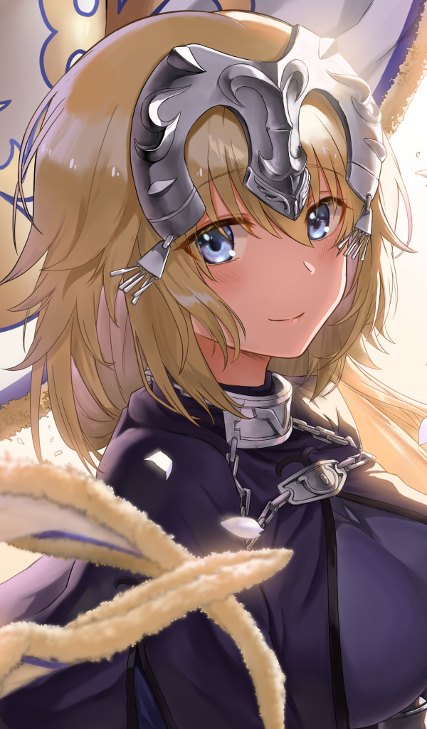 Download mobile wallpaper Anime, Blonde, Blue Eyes, Fate/apocrypha, Jeanne D'arc (Fate Series), Ruler (Fate/grand Order), Headpiece, Fate Series for free.