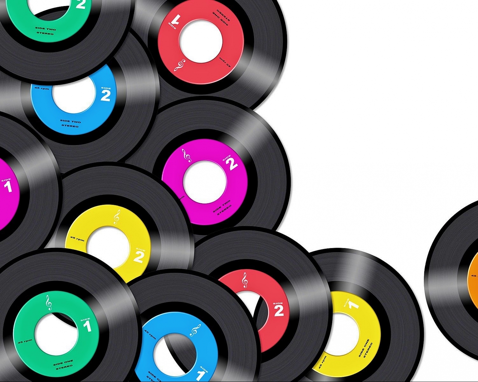 Free download wallpaper Music, Vintage, Colorful, Retro, Record on your PC desktop