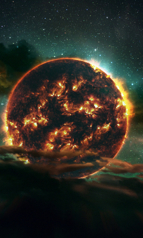 Download mobile wallpaper Sun, Space, Sci Fi for free.