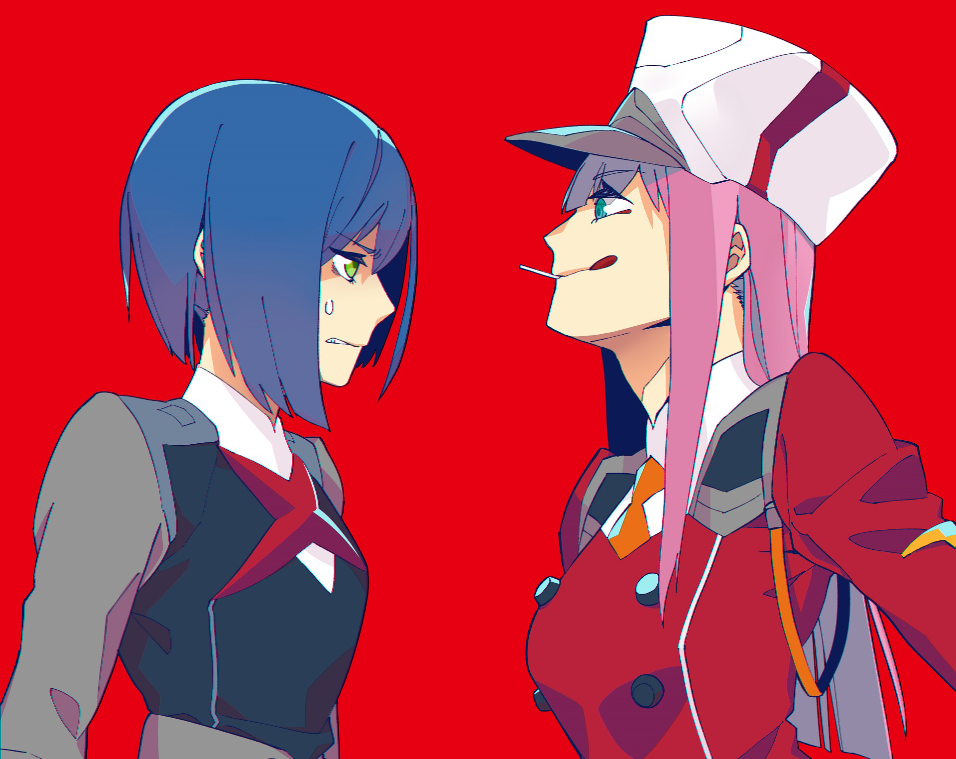 Free download wallpaper Anime, Darling In The Franxx, Zero Two (Darling In The Franxx), Ichigo (Darling In The Franxx) on your PC desktop