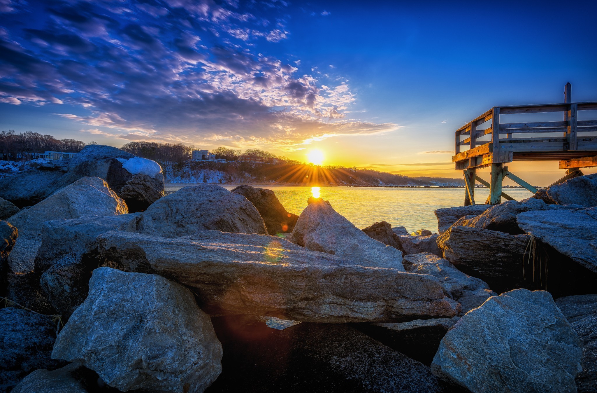 Laden Sie das See, Sonnenuntergang, Erde/natur-Bild kostenlos auf Ihren PC-Desktop herunter