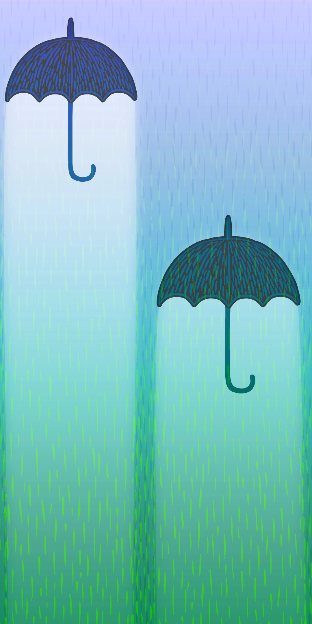 Download mobile wallpaper Rain, Umbrella, Spring, Artistic for free.