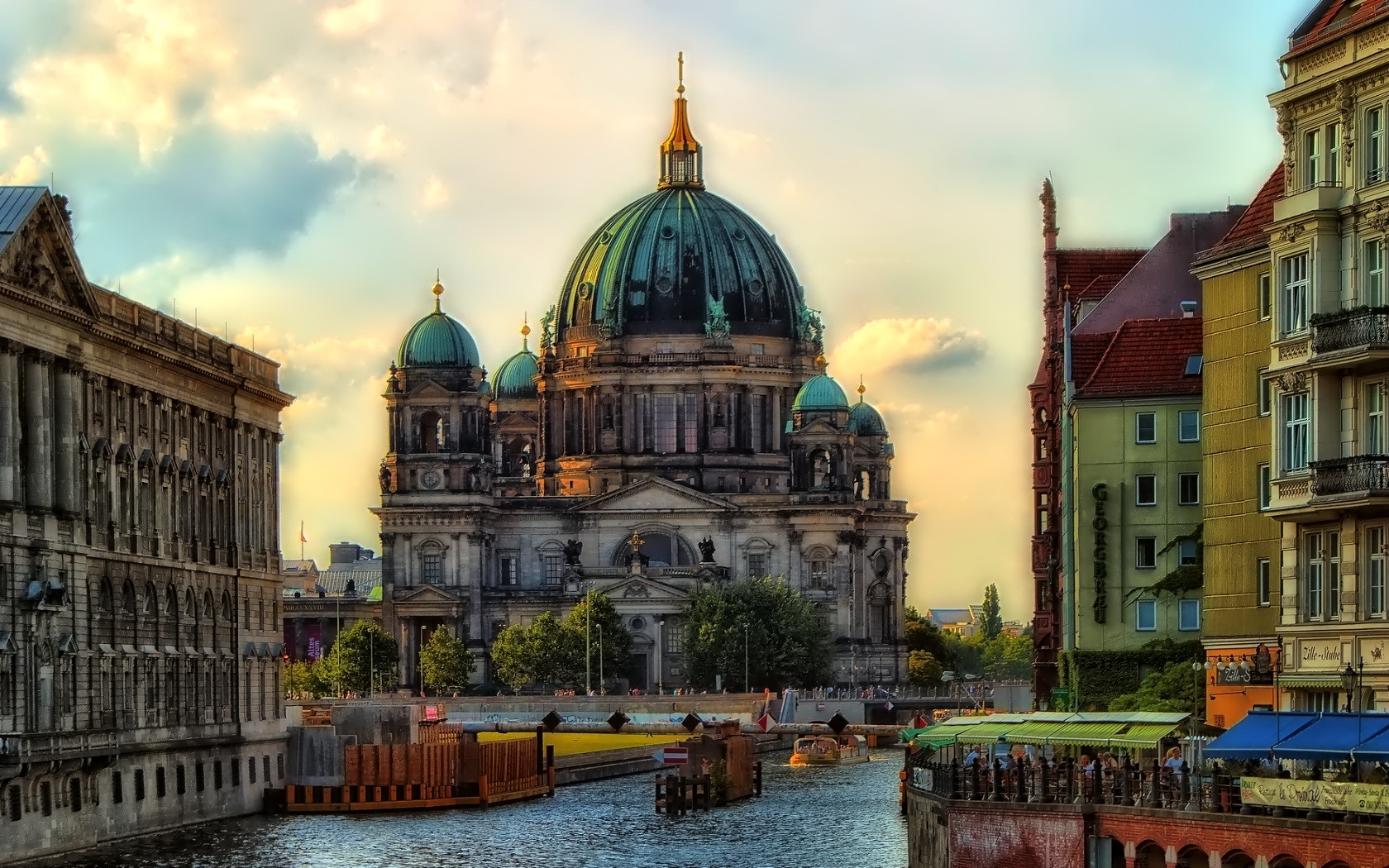 Téléchargez des papiers peints mobile Ville, Cathédrale, Dôme, Architecture, Religieux, Cathédrale De Berlin gratuitement.