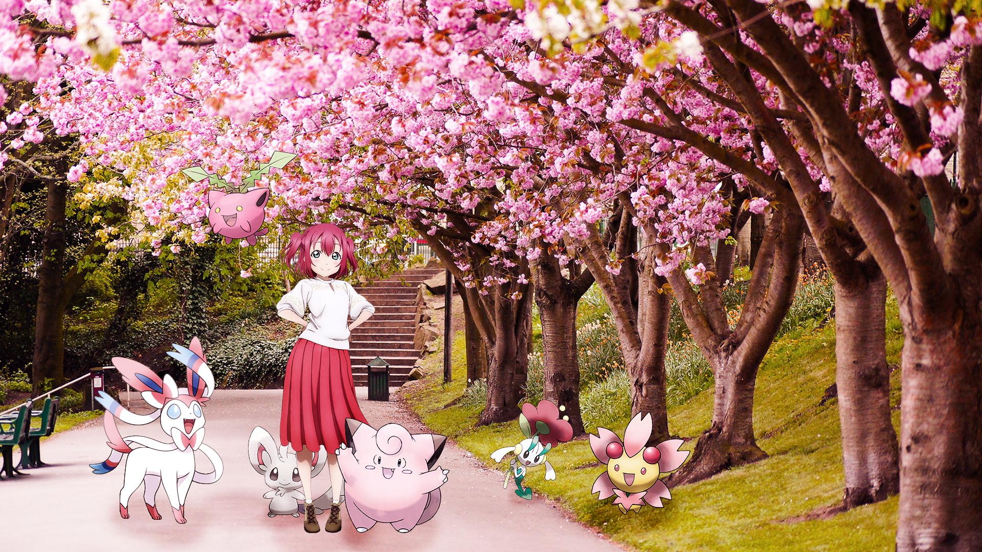 Download mobile wallpaper Anime, Pokémon, Crossover, Ruby Kurosawa for free.