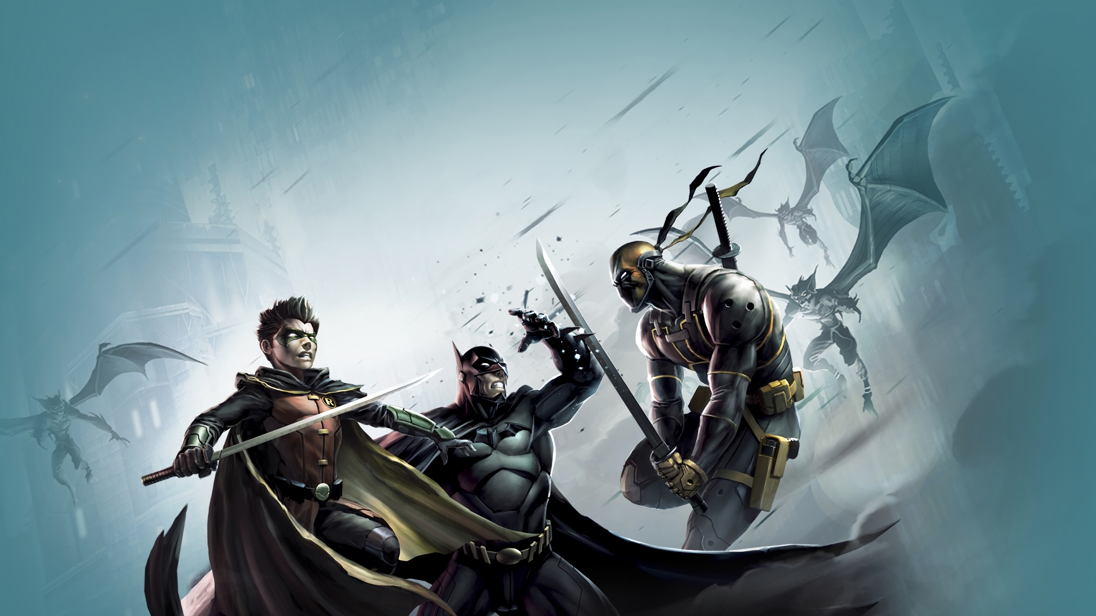 Free download wallpaper Batman, Comics, Dc Comics, Deathstroke on your PC desktop