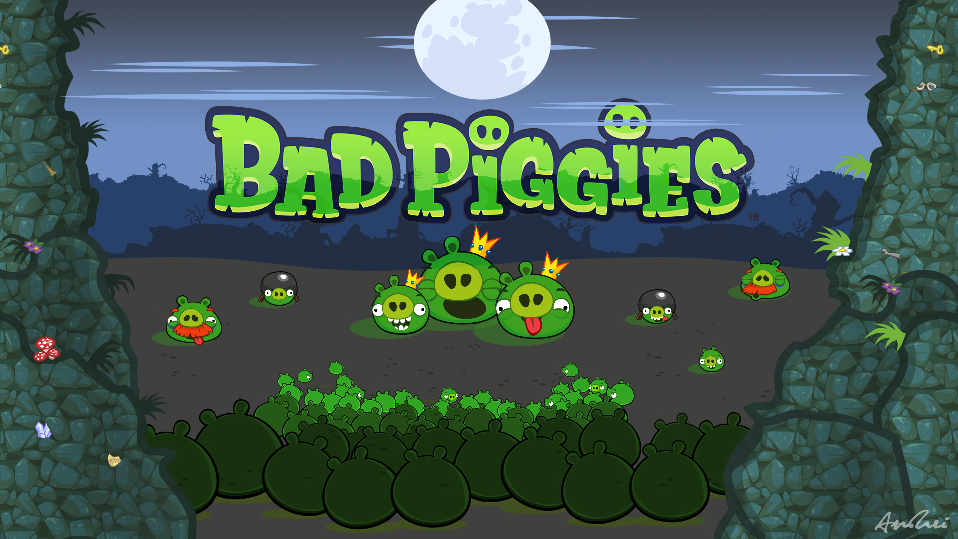 Download mobile wallpaper Video Game, Bad Piggies for free.
