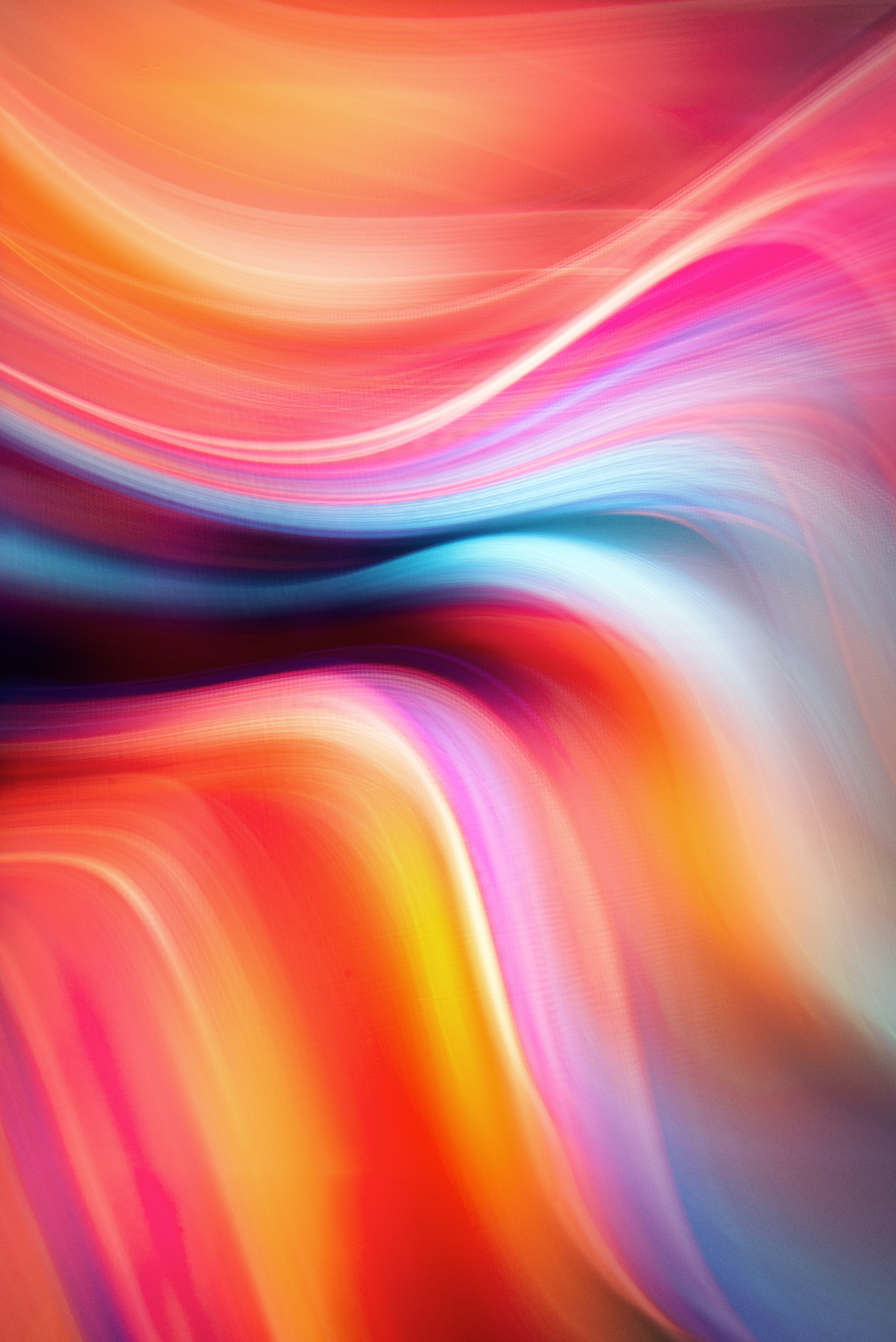 Download mobile wallpaper Distortion, Motley, Streaks, Paint, Stripes, Abstract, Multicolored for free.