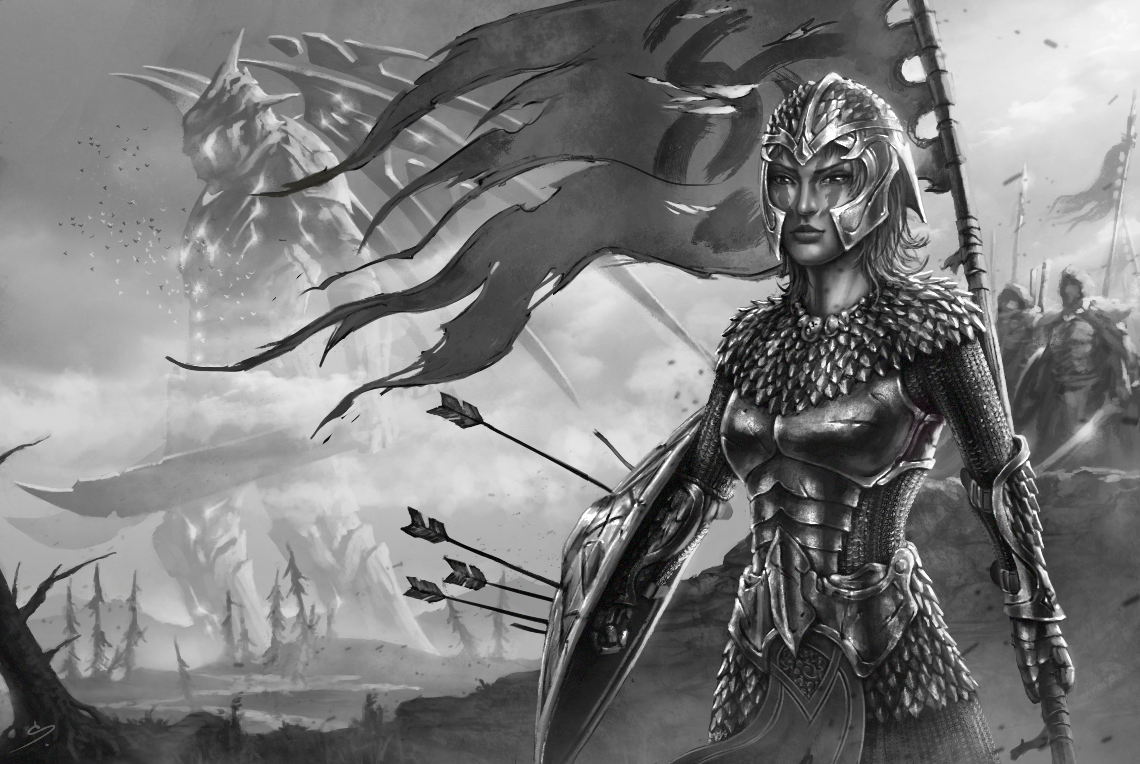 Download mobile wallpaper Fantasy, Women Warrior for free.