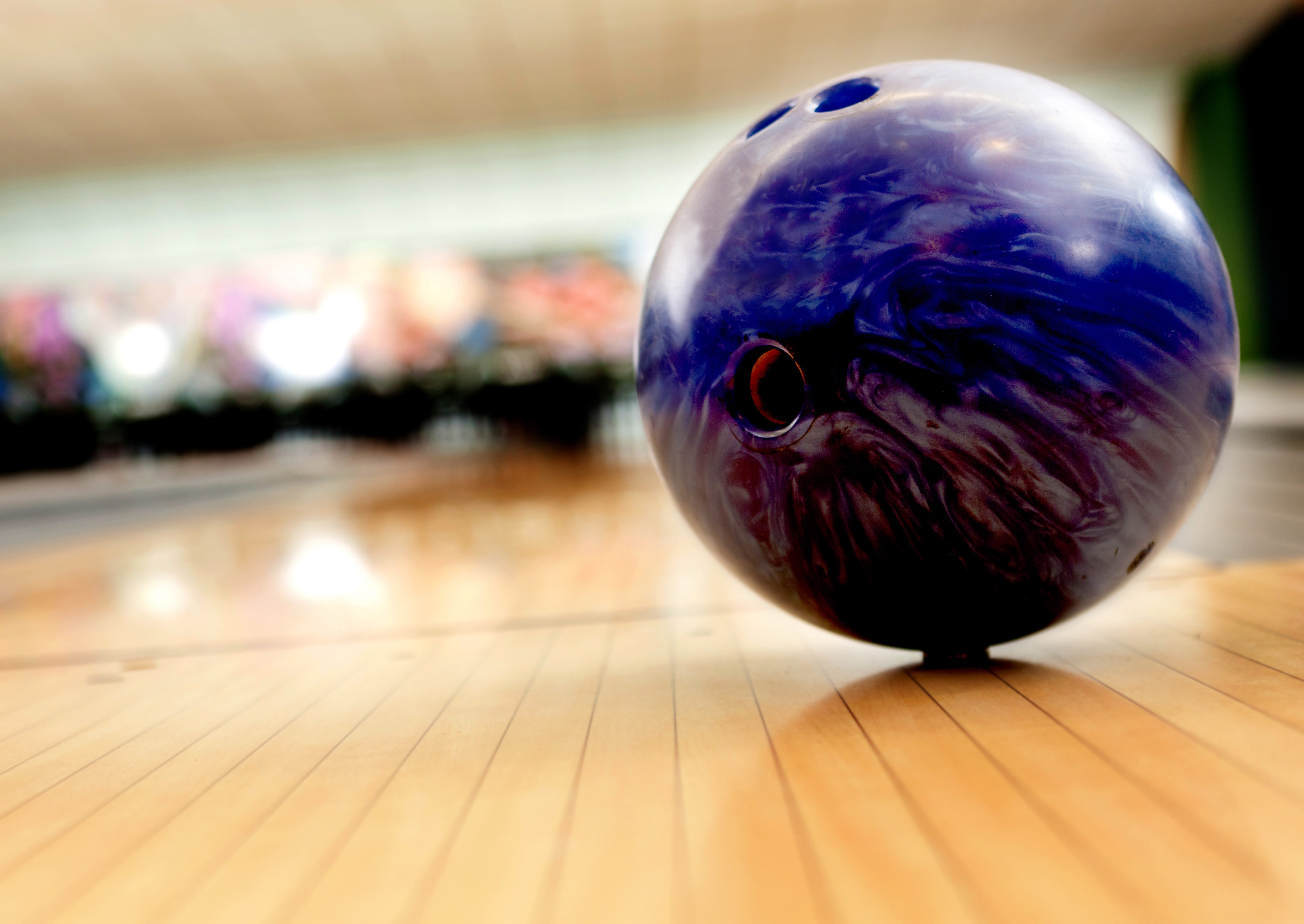bowling, sports, ball, blurred background