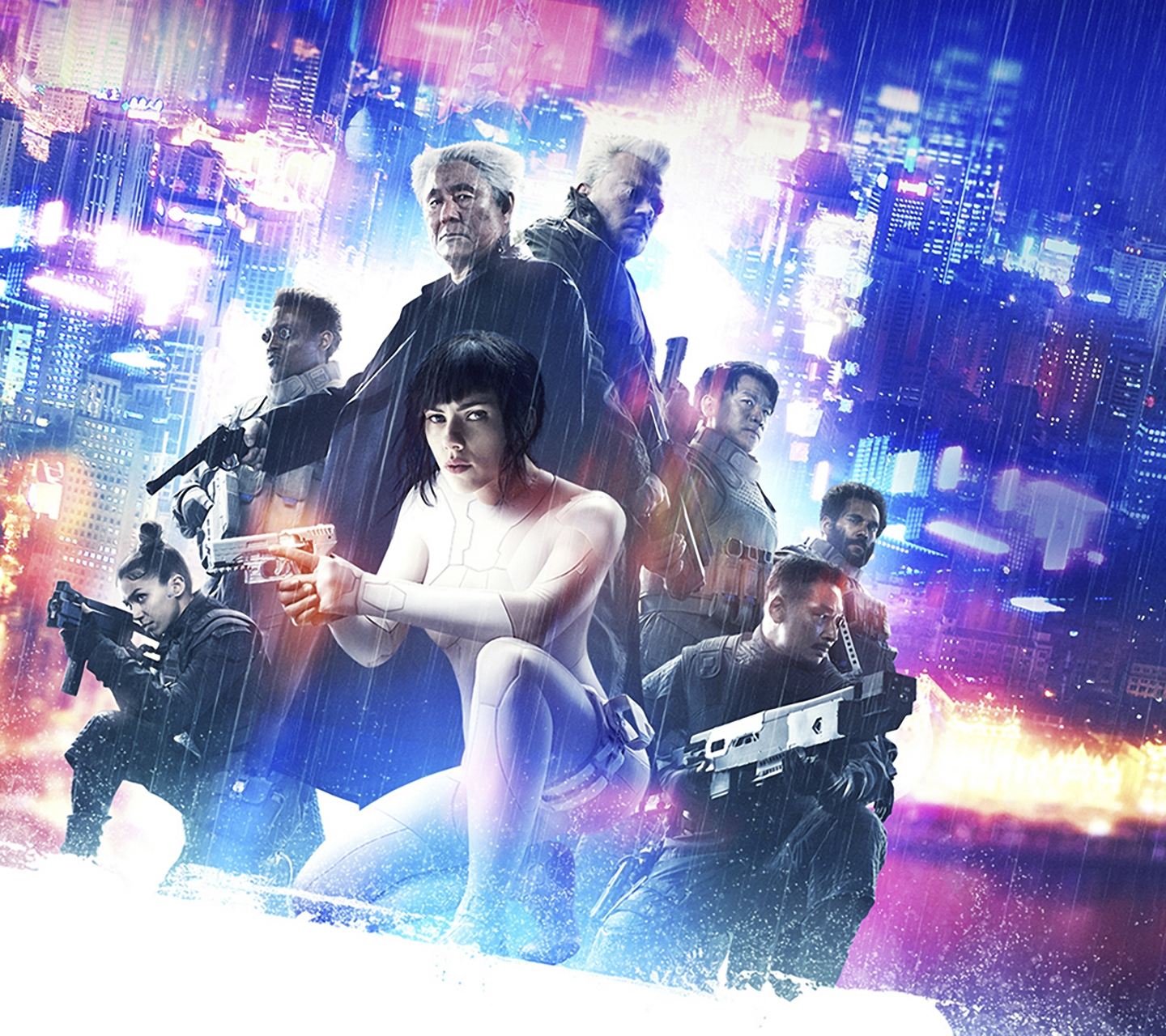 Baixe gratuitamente a imagem Scarlett Johansson, Filme, A Vigilante Do Amanhã: Ghost In The Shell na área de trabalho do seu PC