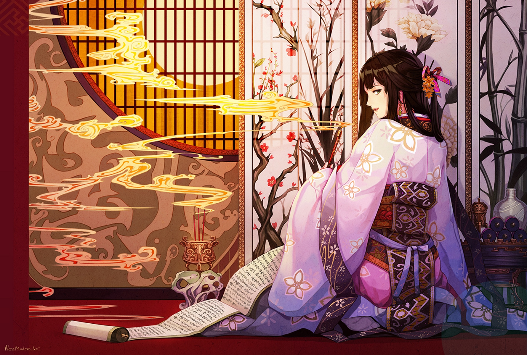 Download mobile wallpaper Anime, Kimono, Original for free.