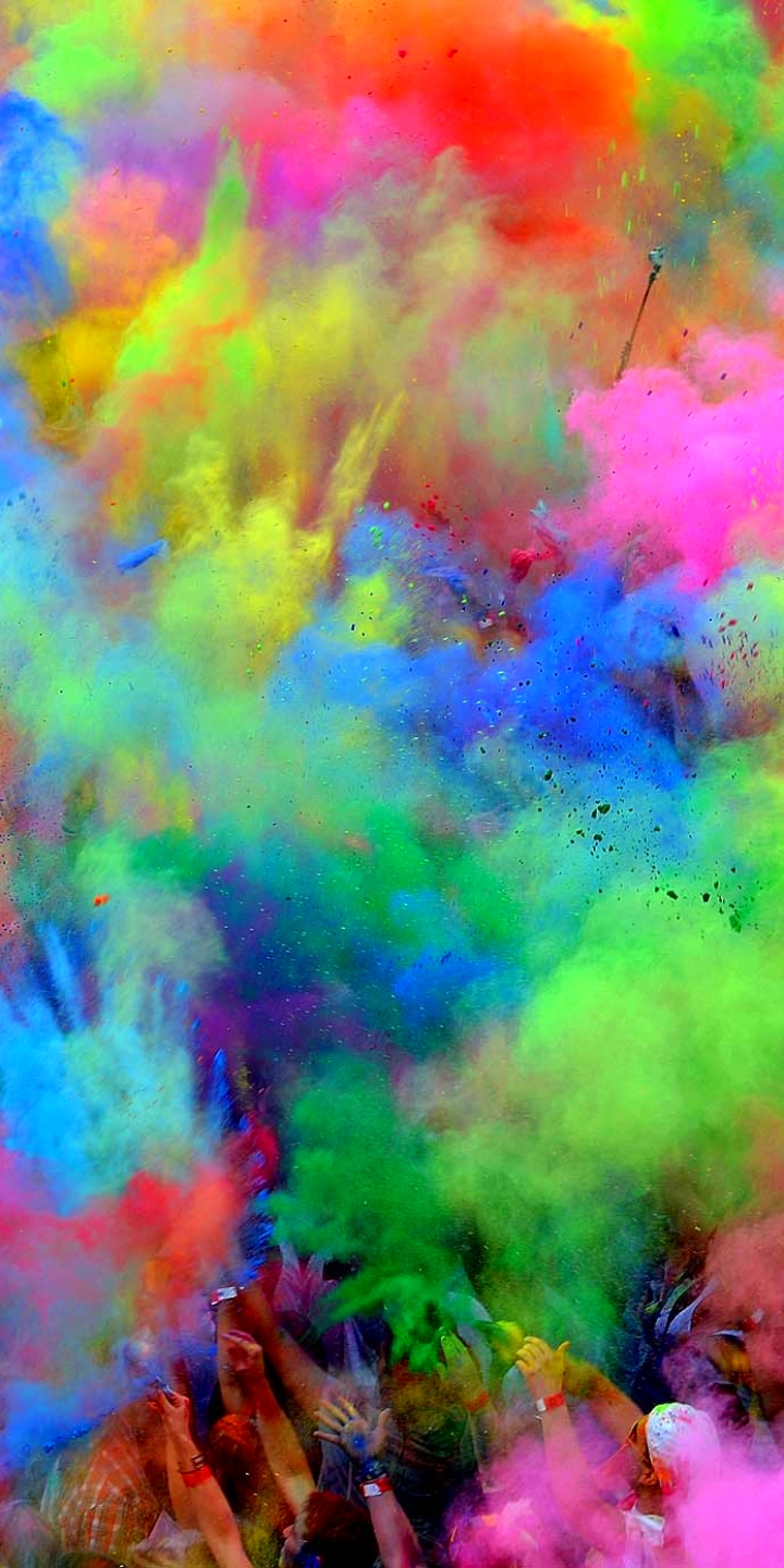 Download mobile wallpaper People, Holiday, Colors, Holi for free.