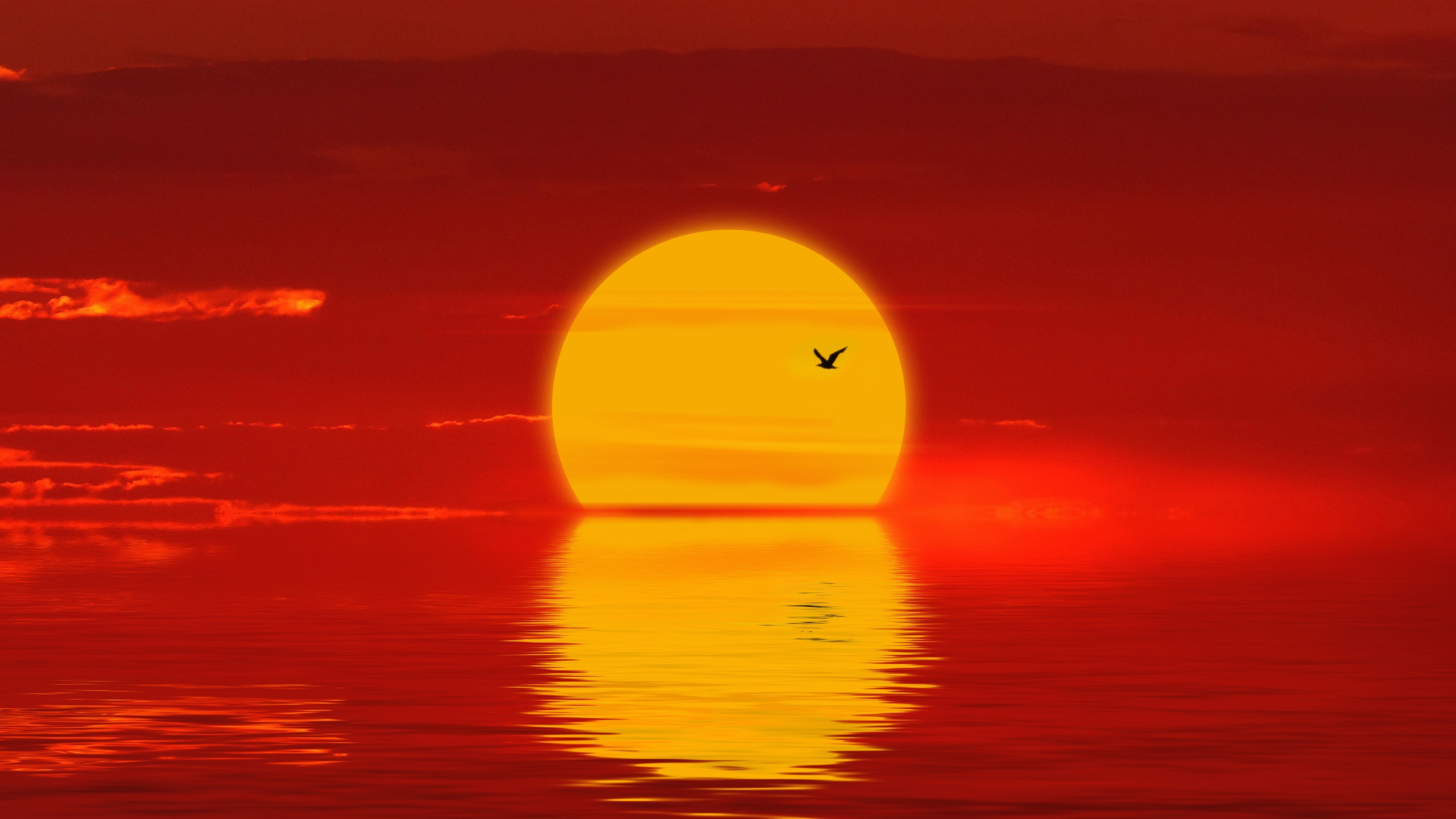 Download mobile wallpaper Sunset, Sun, Reflection, Earth for free.