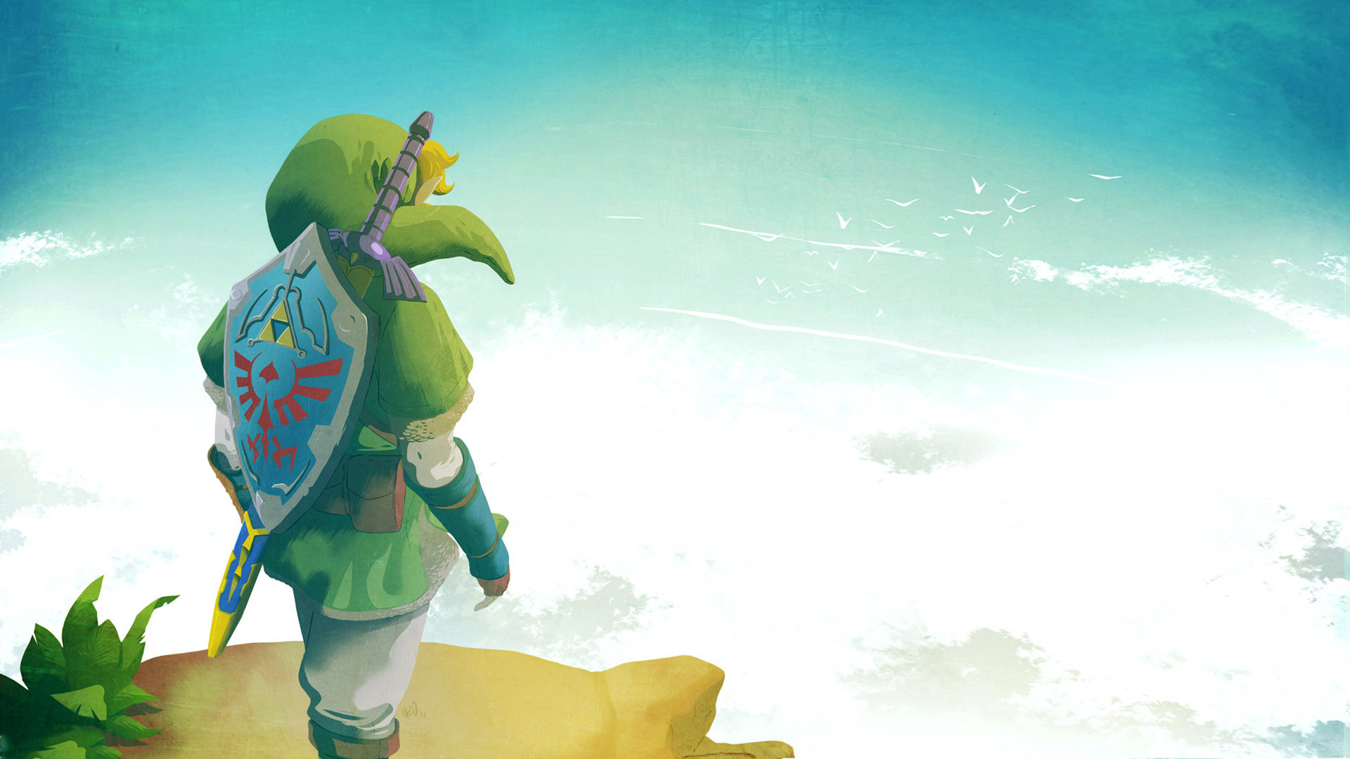 Скачати мобільні шпалери The Legend Of Zelda: Skyward Sword, Посилання, Зельда, Відеогра безкоштовно.