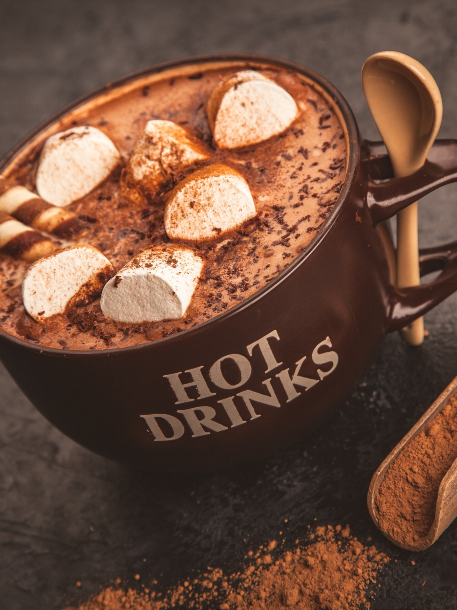 Download mobile wallpaper Food, Still Life, Cup, Marshmallow, Hot Chocolate for free.