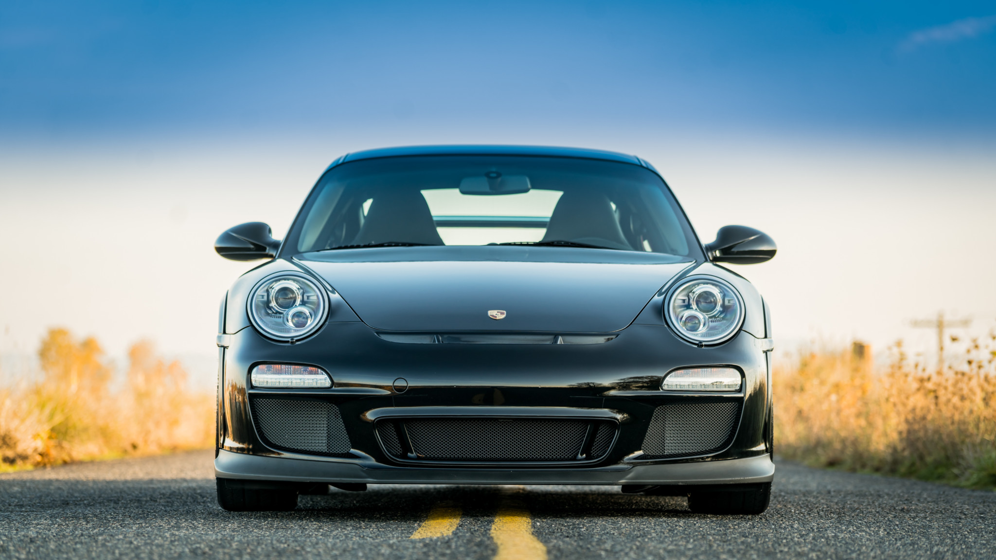Baixar papel de parede para celular de Porsche, Carro, Coupé, Porsche 911 Gt3 Rs, Veículos, Carro Preto gratuito.