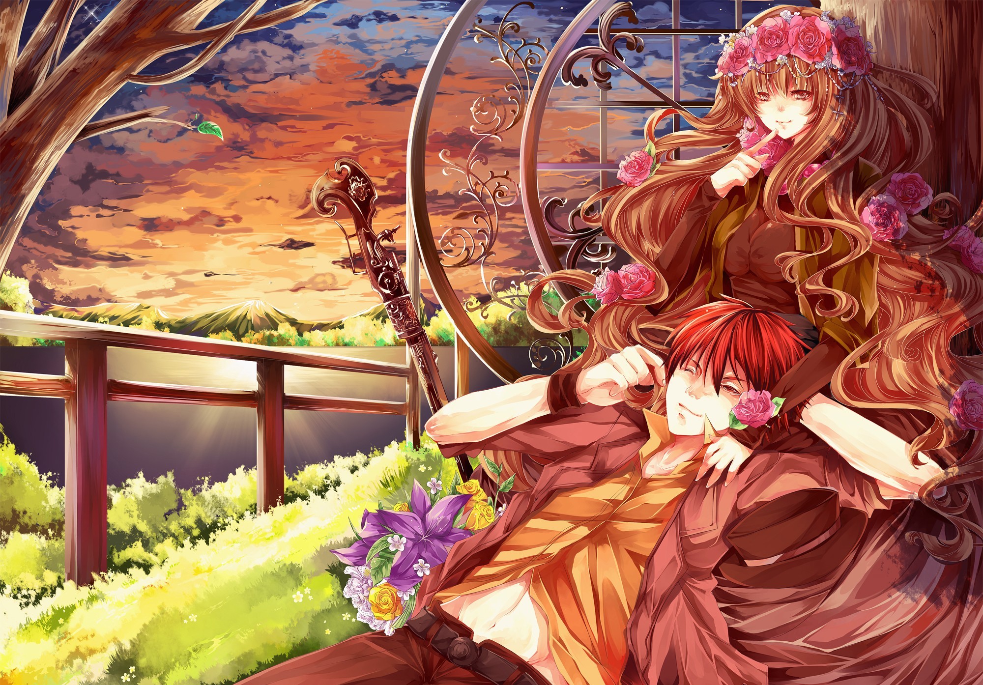 Free download wallpaper Anime, Landscape, Original on your PC desktop