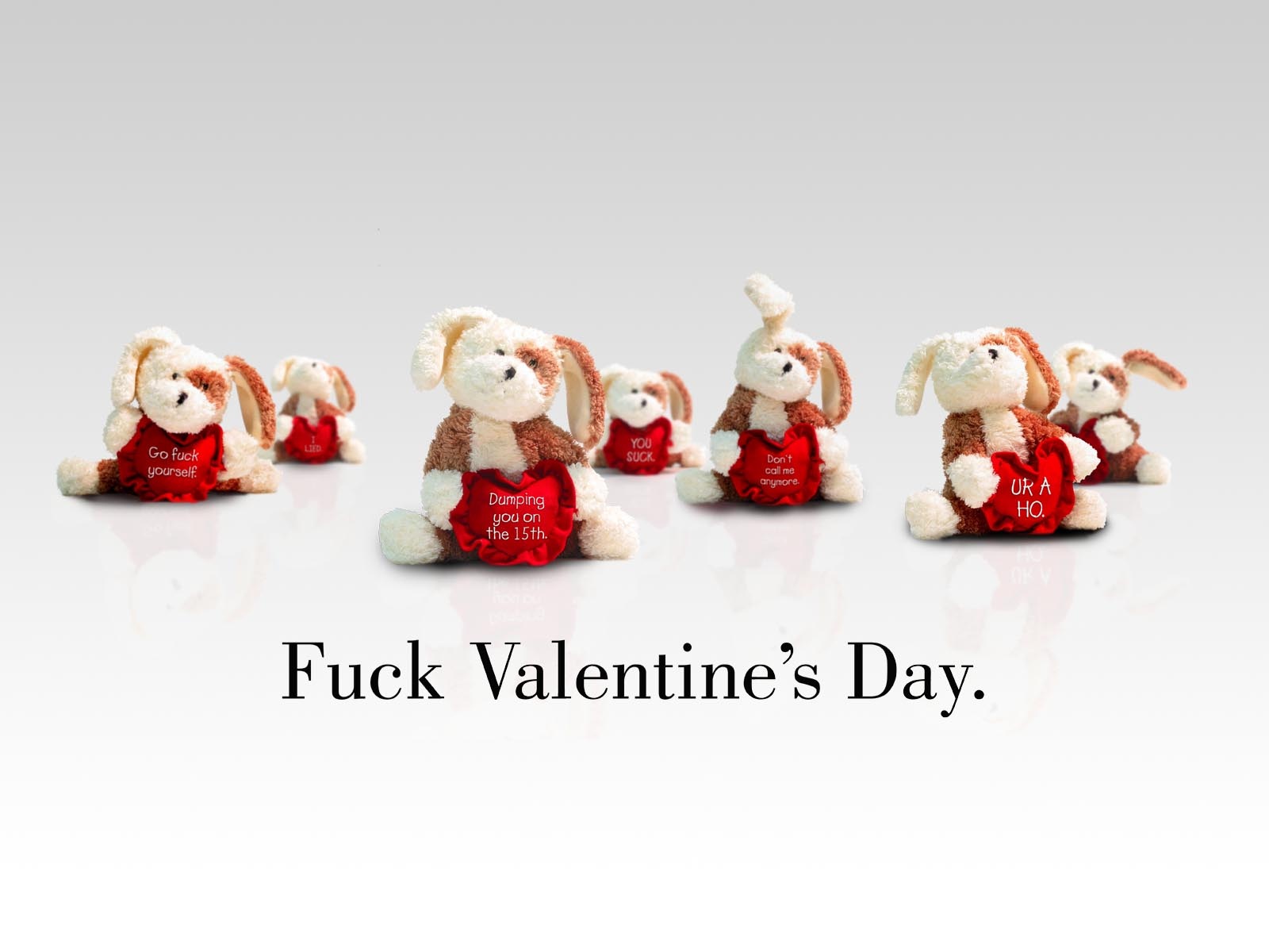 Laden Sie das Feiertage, Valentinstag, Hase, Herz-Bild kostenlos auf Ihren PC-Desktop herunter