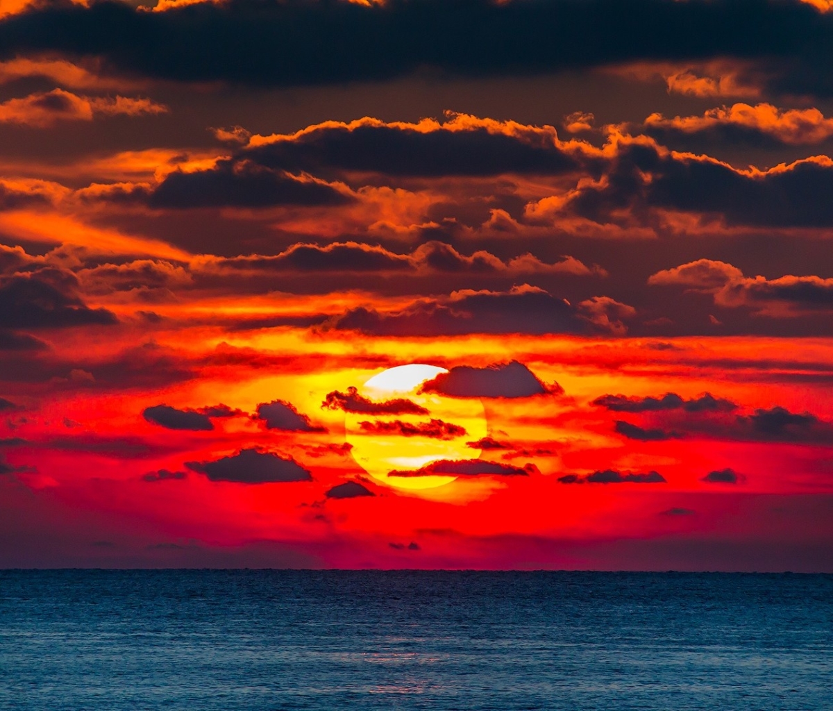 Free download wallpaper Sunset, Sky, Sea, Sun, Earth on your PC desktop