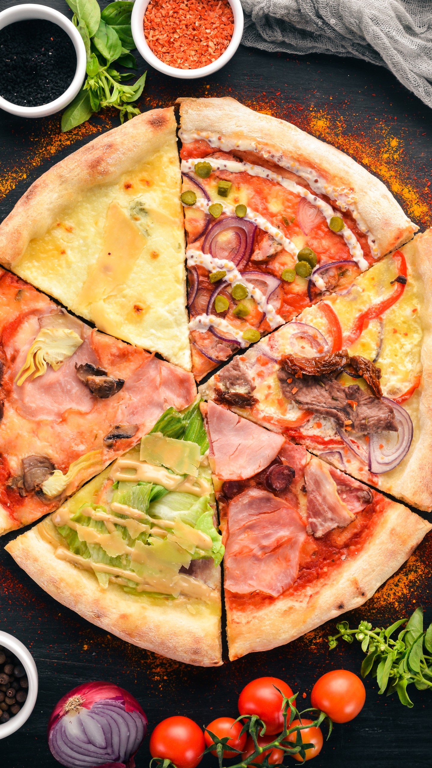 Скачати мобільні шпалери Піца, Натюрморт, Харчування безкоштовно.