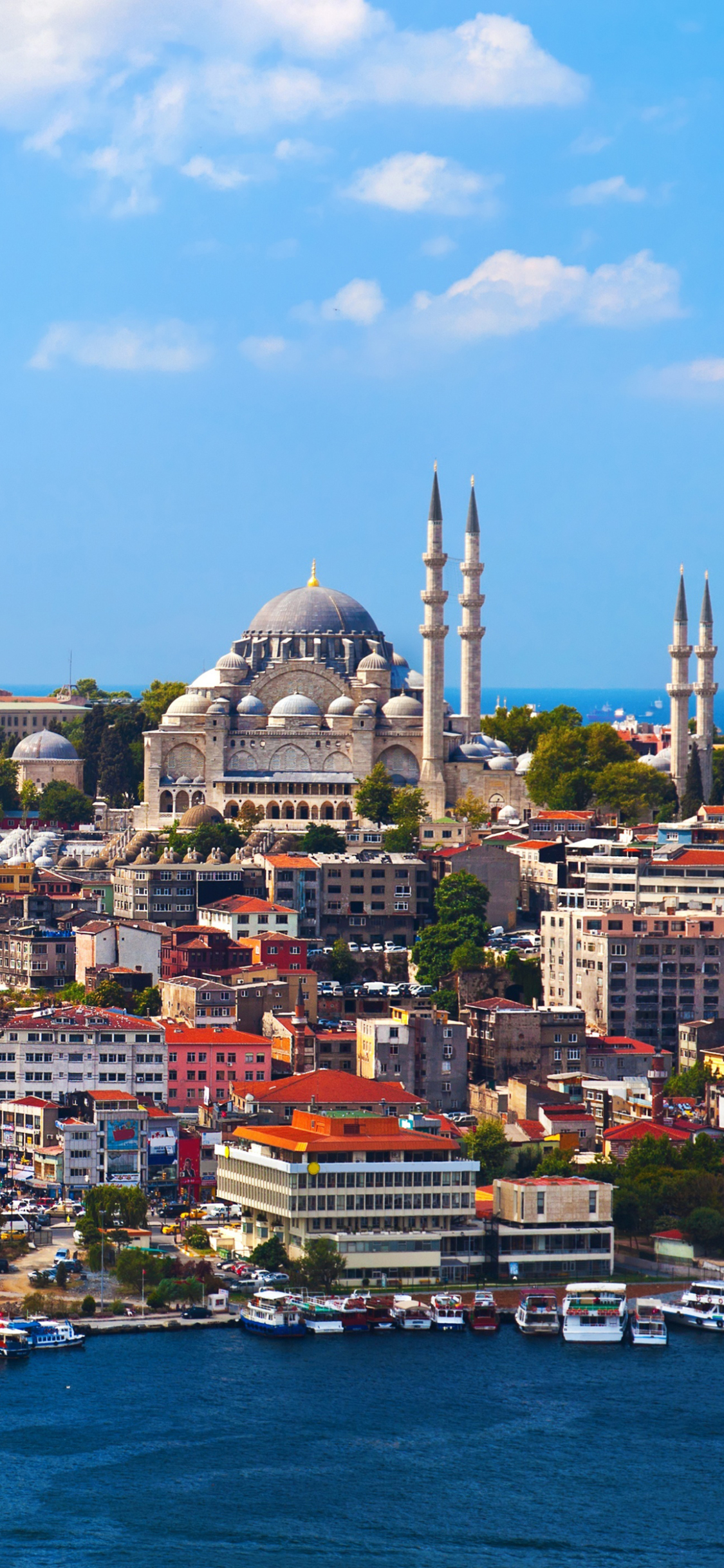Скачать картинку Города, Город, Дом, Здание, Турция, Мечеть, Строительство, Стамбул, Сделано Человеком в телефон бесплатно.