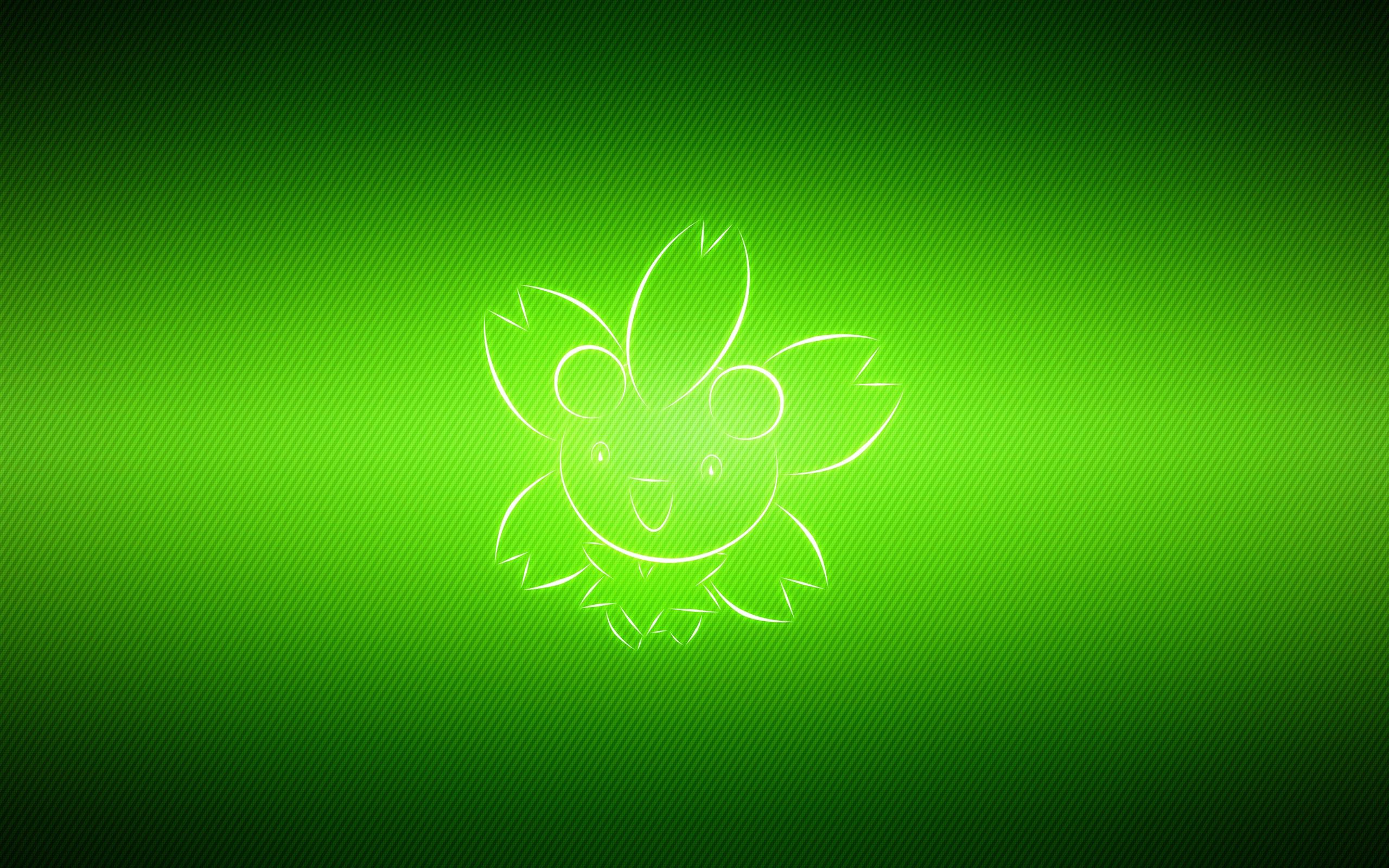 70673 descargar fondo de pantalla verde, vector, pokemon, pokémon, cherrim: protectores de pantalla e imágenes gratis