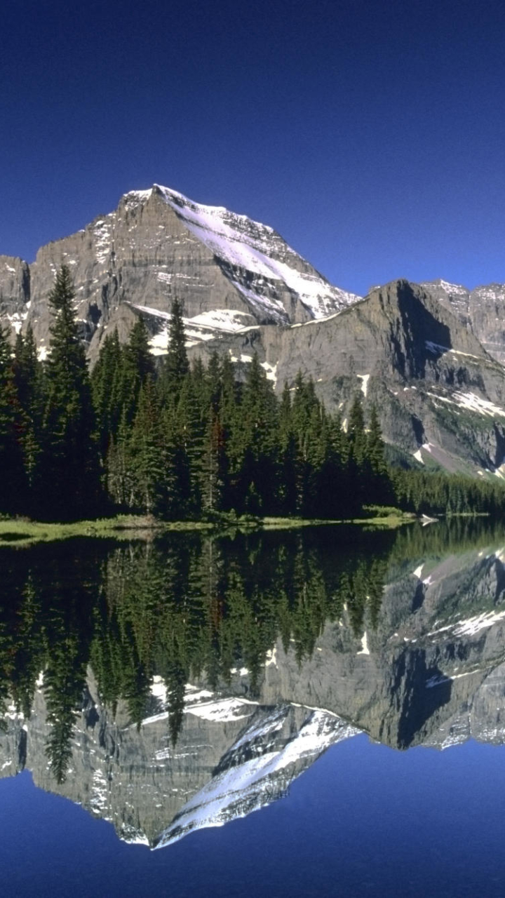 Descarga gratuita de fondo de pantalla para móvil de Nieve, Montaña, Tierra/naturaleza, Reflejo.