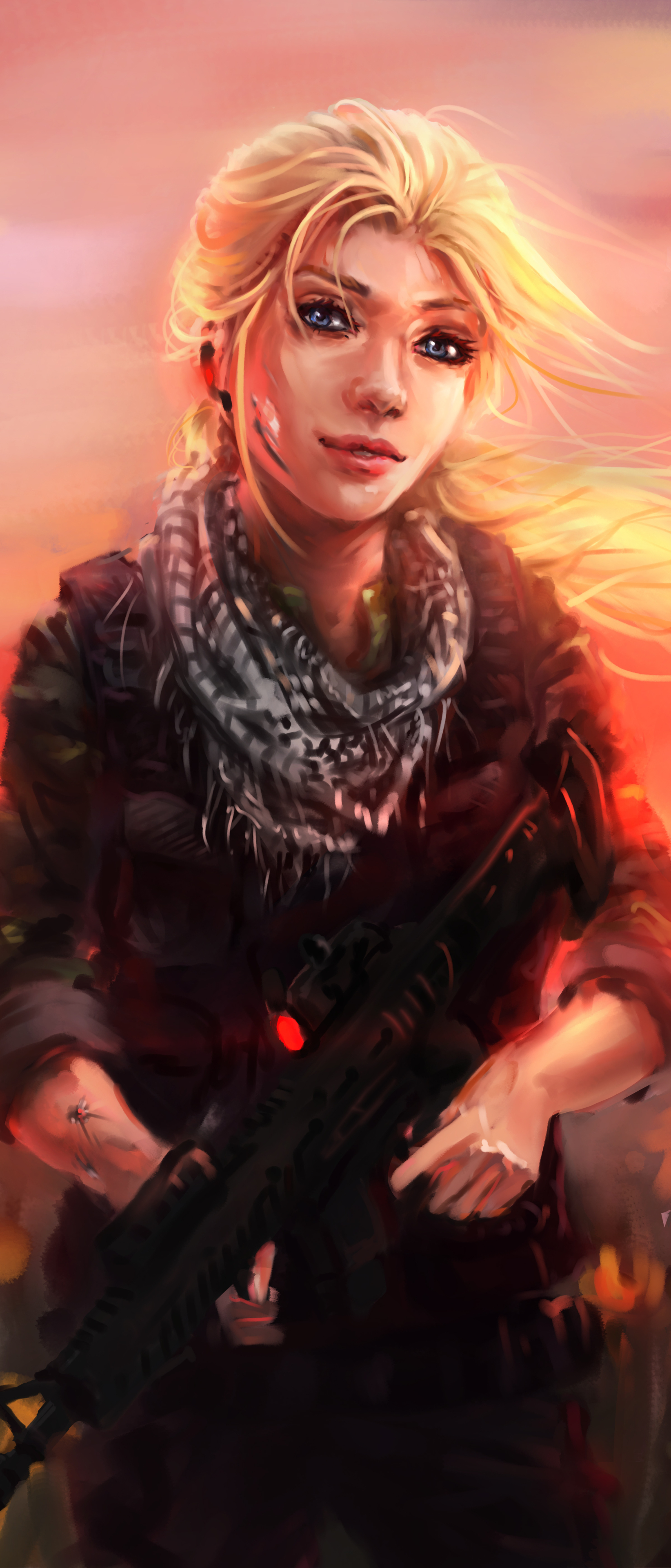 Download mobile wallpaper Sci Fi, Military, Women Warrior for free.