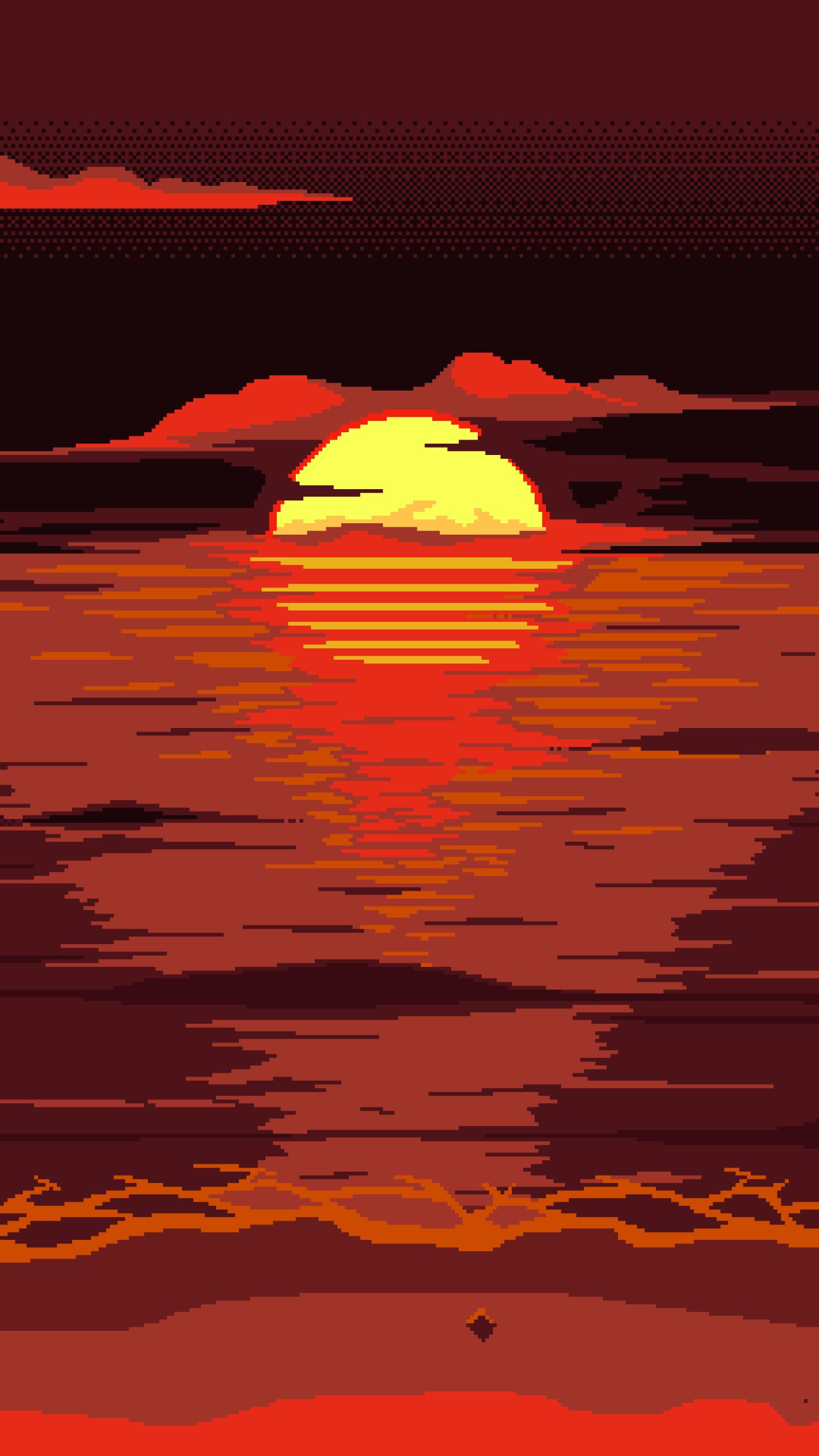 Download mobile wallpaper Sun, Artistic, Pixel Art for free.
