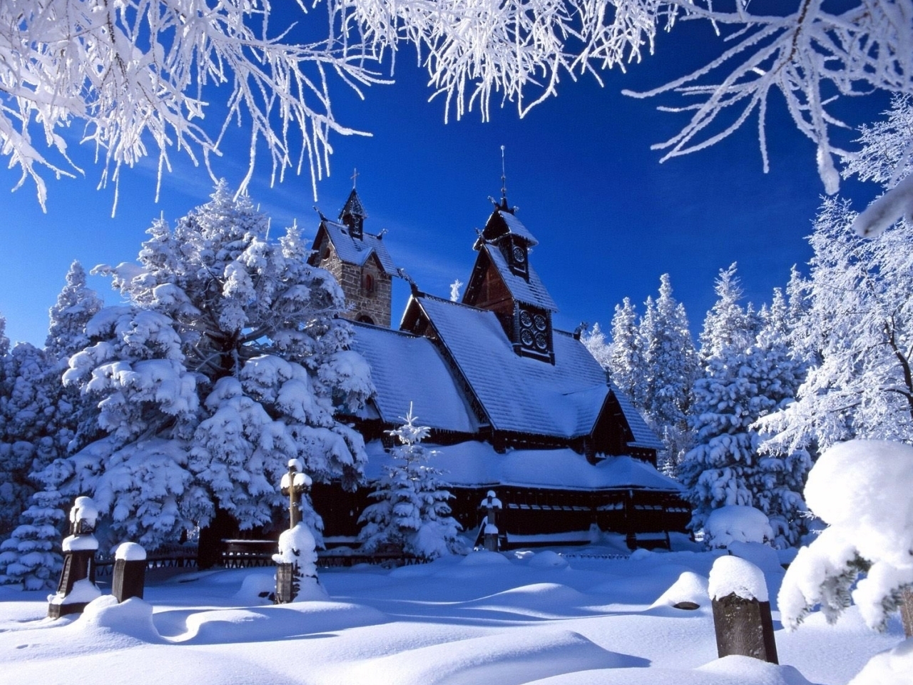 無料モバイル壁紙風景, 雪, 冬, 家をダウンロードします。