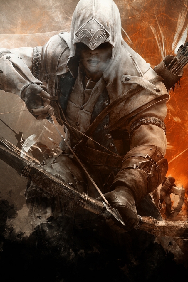 Descarga gratuita de fondo de pantalla para móvil de Arco, Guerrero, Flecha, Videojuego, Assassin's Creed, Credo Del Asesino, Assassin's Creed Iii.