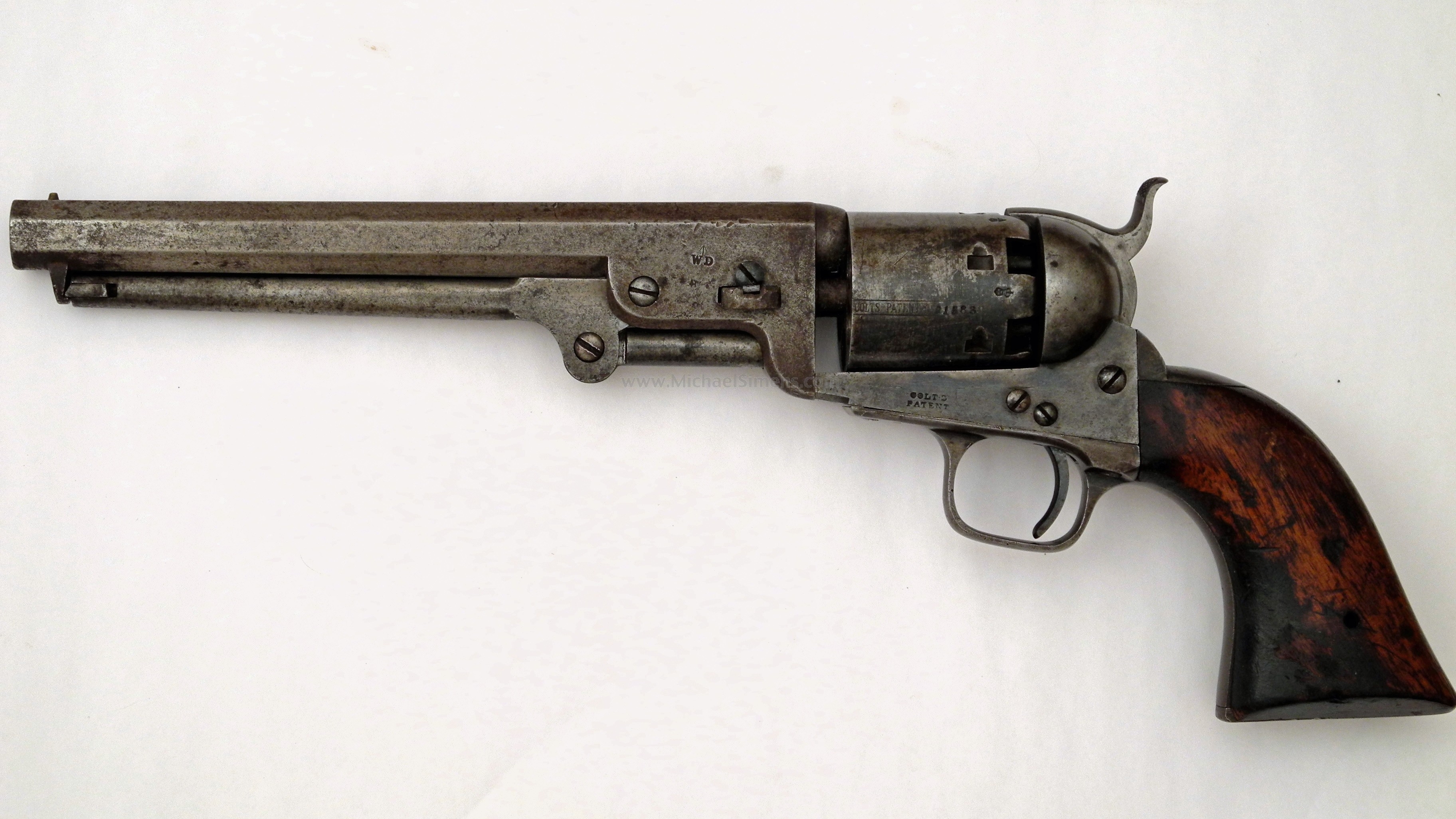 Скачать обои бесплатно Оружие, Кольт 1851 Морской Револьвер картинка на рабочий стол ПК