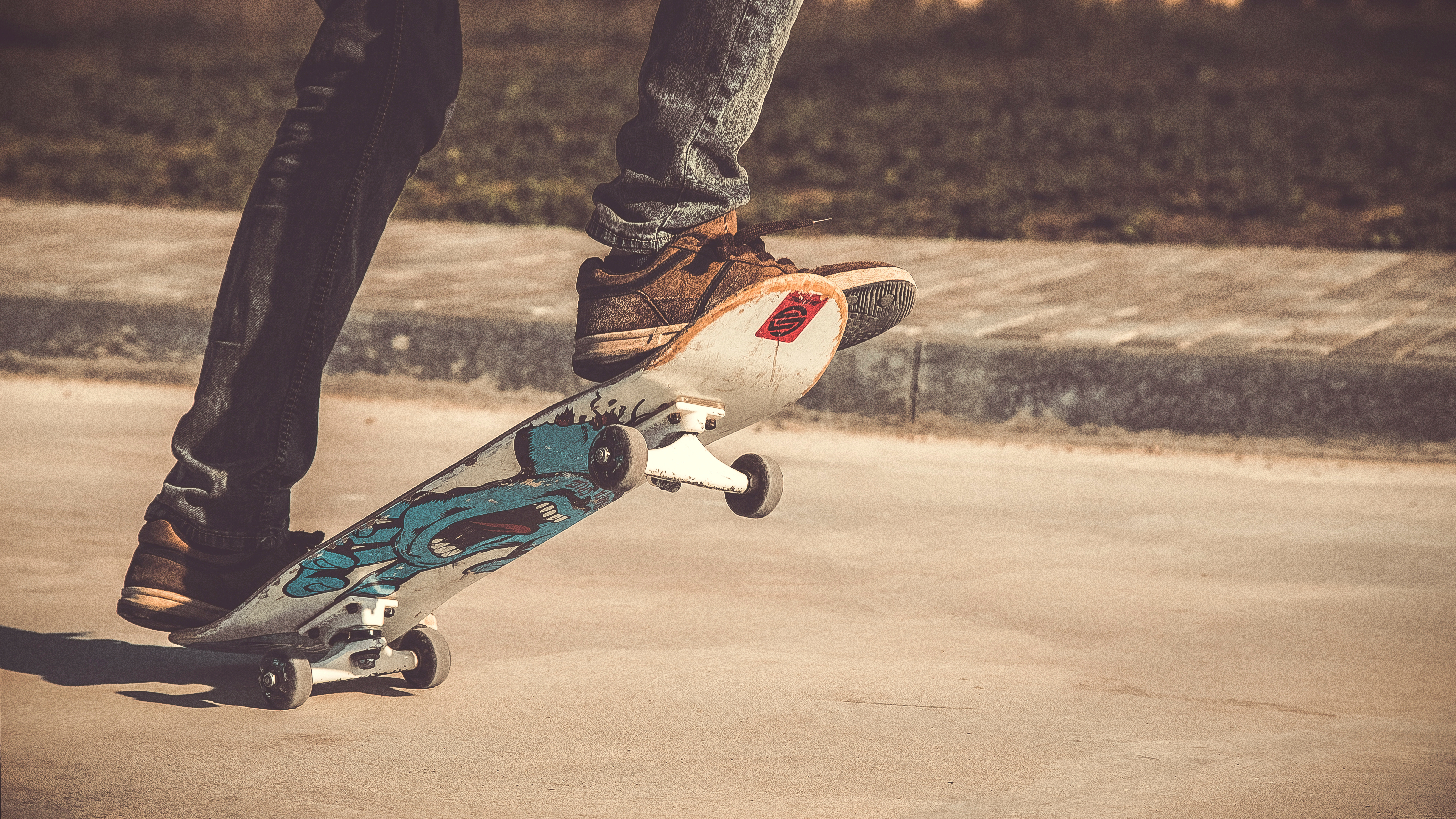 Download mobile wallpaper Sneakers, Sports, Skateboard for free.