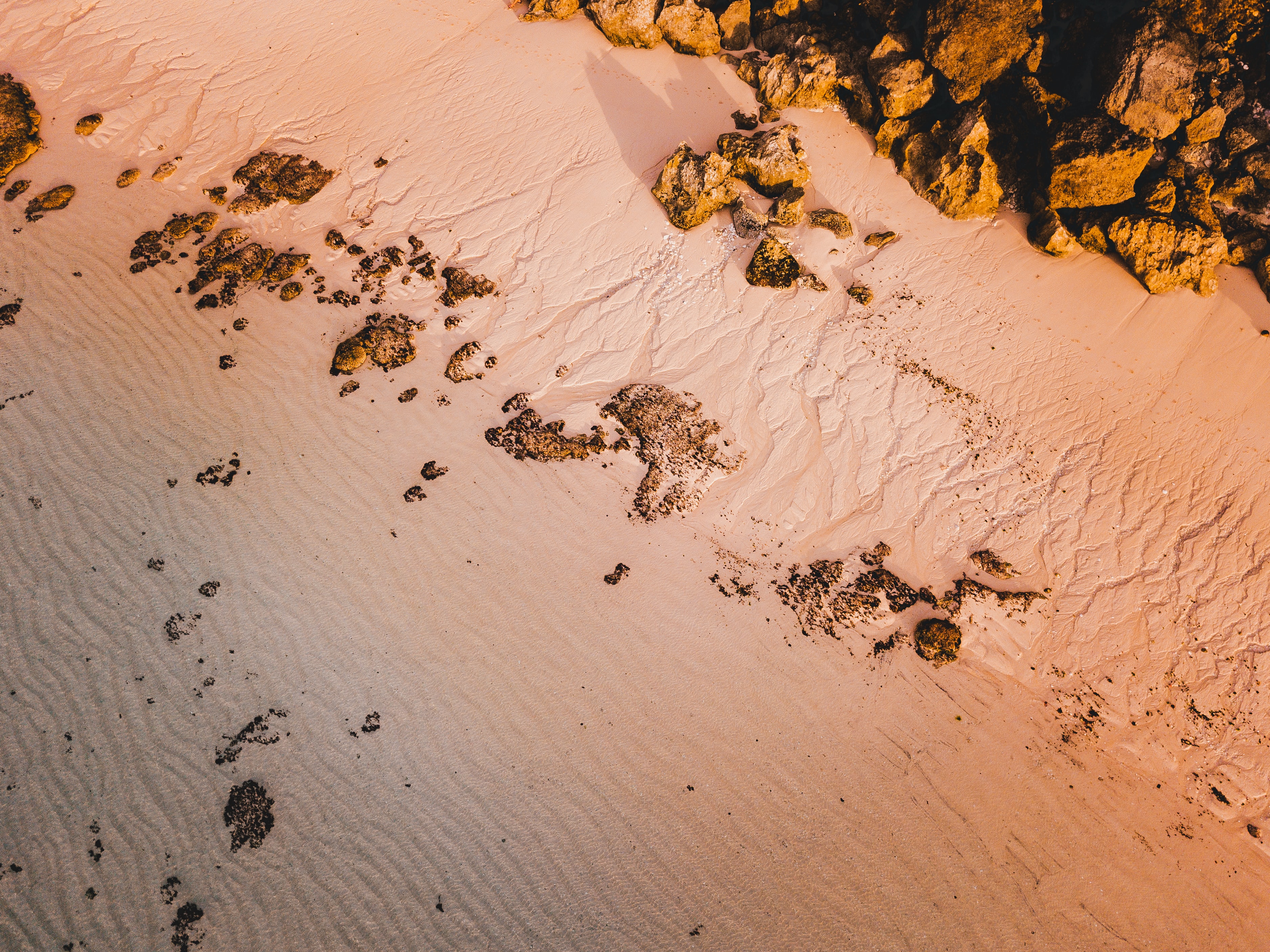 view from above, nature, beach, sand, rocks 32K