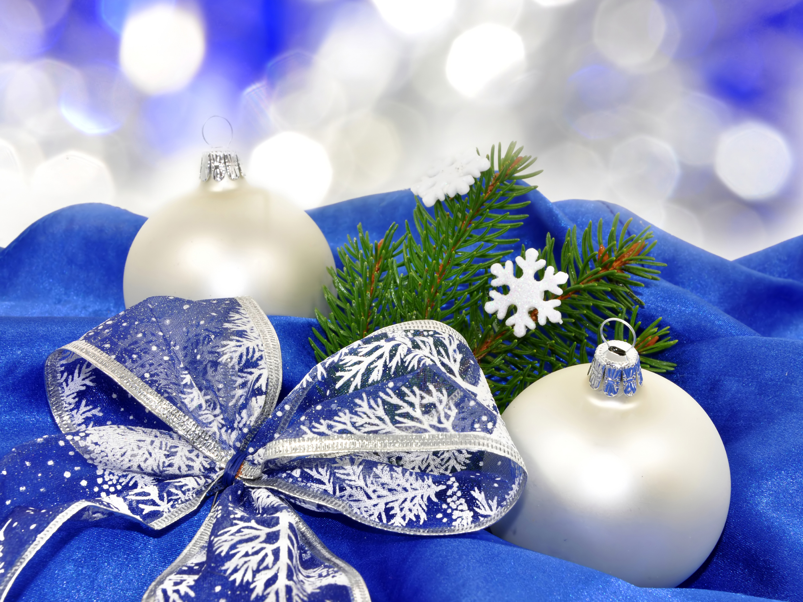 Free download wallpaper Christmas, Holiday, Ribbon, Christmas Ornaments on your PC desktop