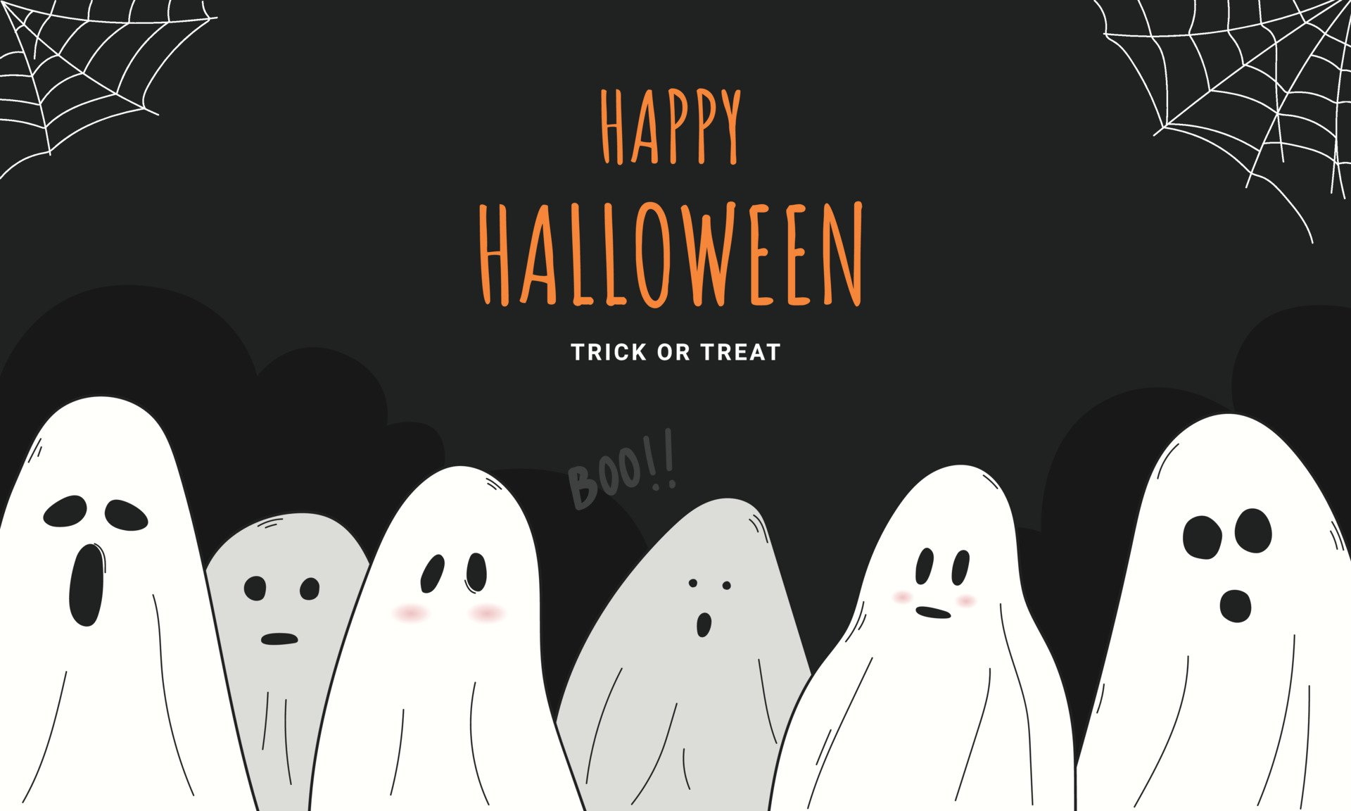 Descarga gratis la imagen Día Festivo, Víspera De Todos Los Santos, Fantasma, Feliz Halloween en el escritorio de tu PC