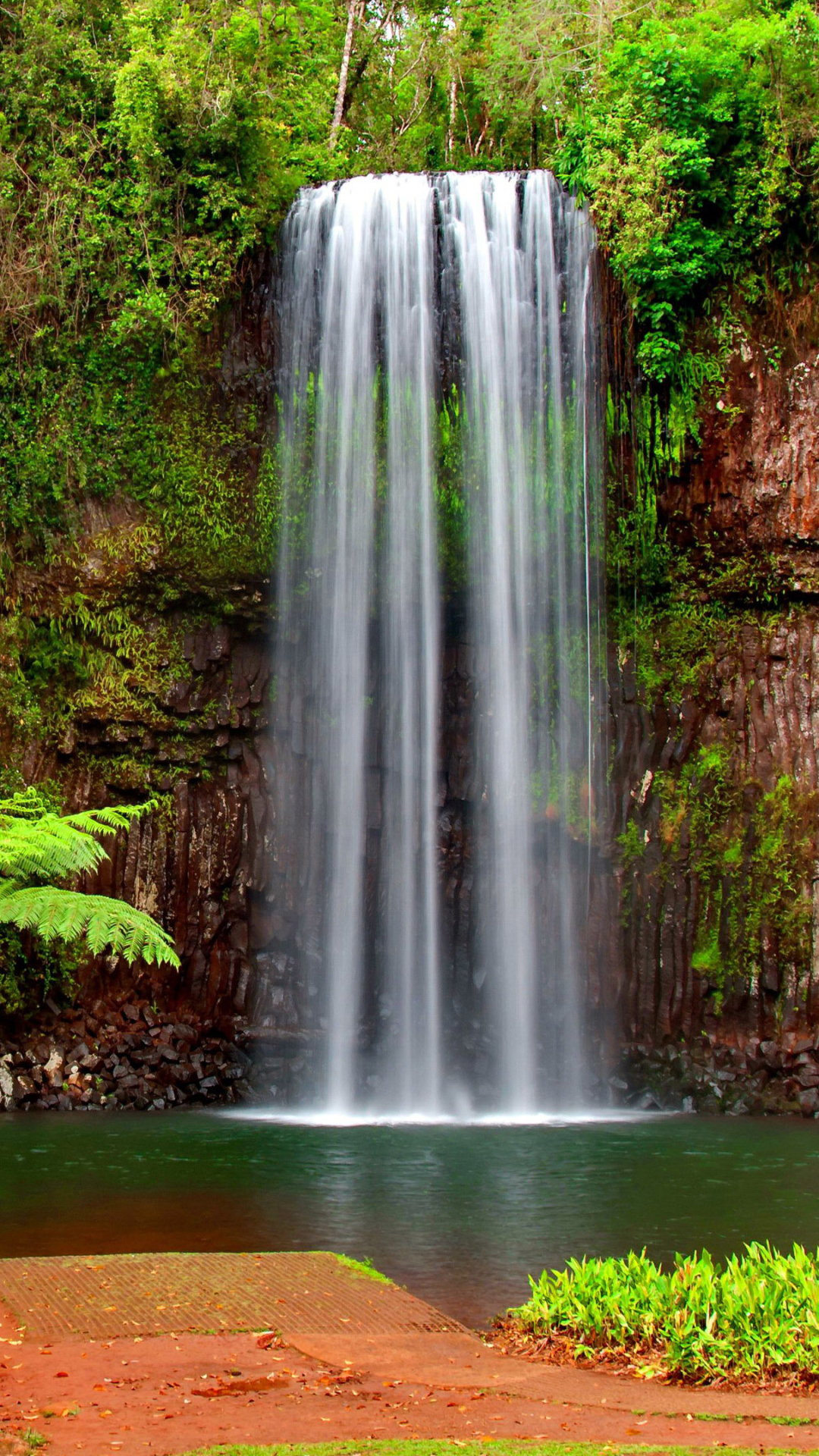 Download mobile wallpaper Waterfalls, Waterfall, Earth, Tropical for free.