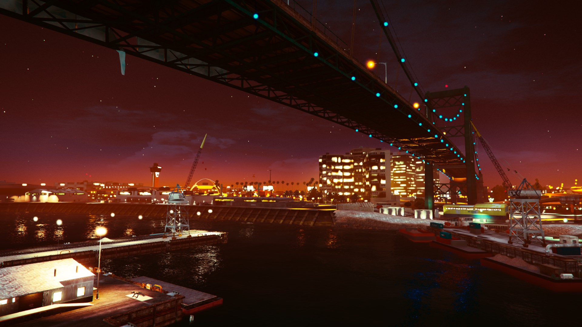 Download mobile wallpaper City, Road, Bridge, Video Game, Grand Theft Auto, Grand Theft Auto V for free.