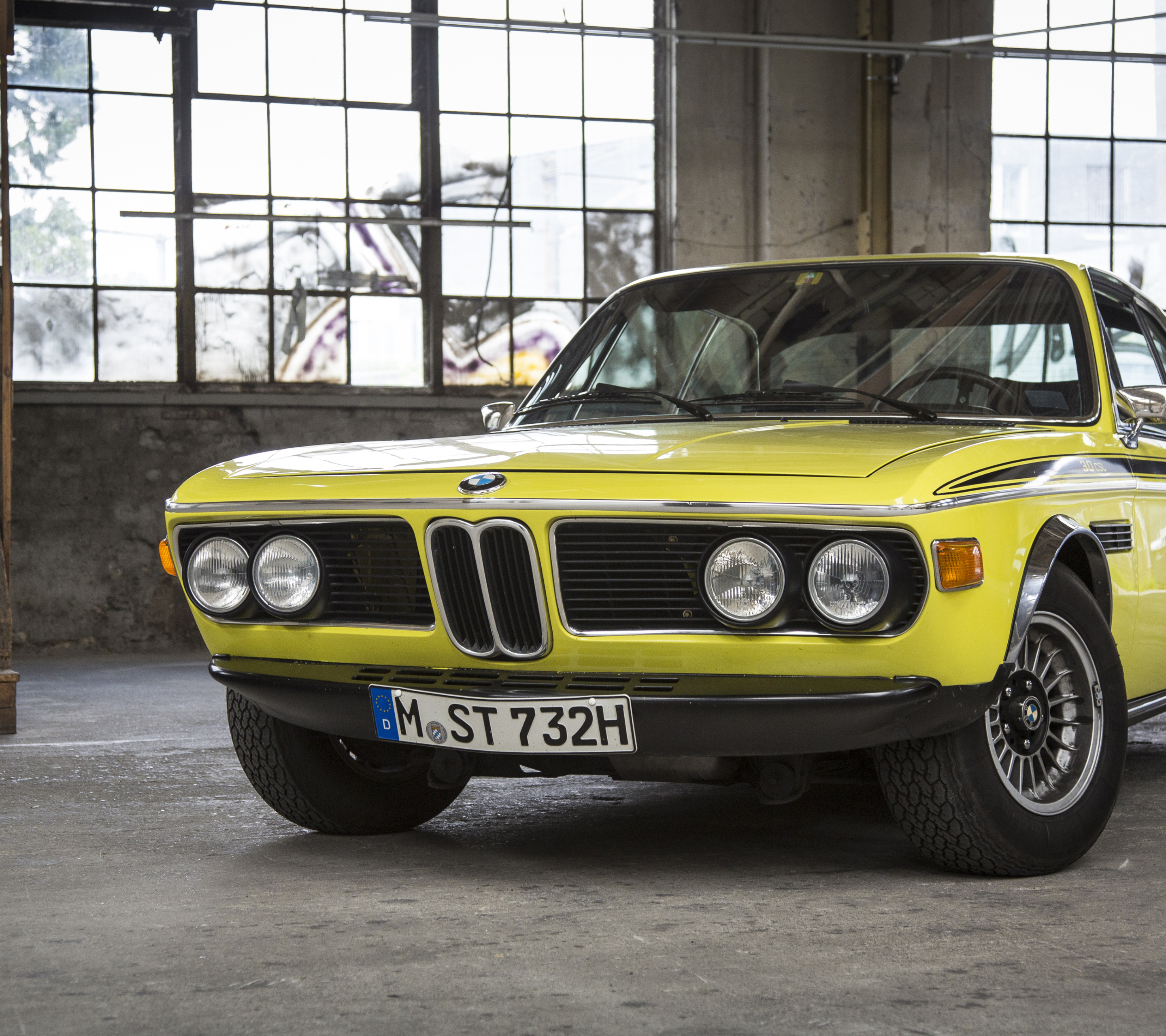 Download mobile wallpaper Bmw, Car, Vehicle, Bmw E9, Vehicles, Grand Tourer, Yellow Car for free.