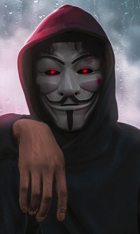 Download mobile wallpaper Mask, Technology, Anonymous, Hood for free.