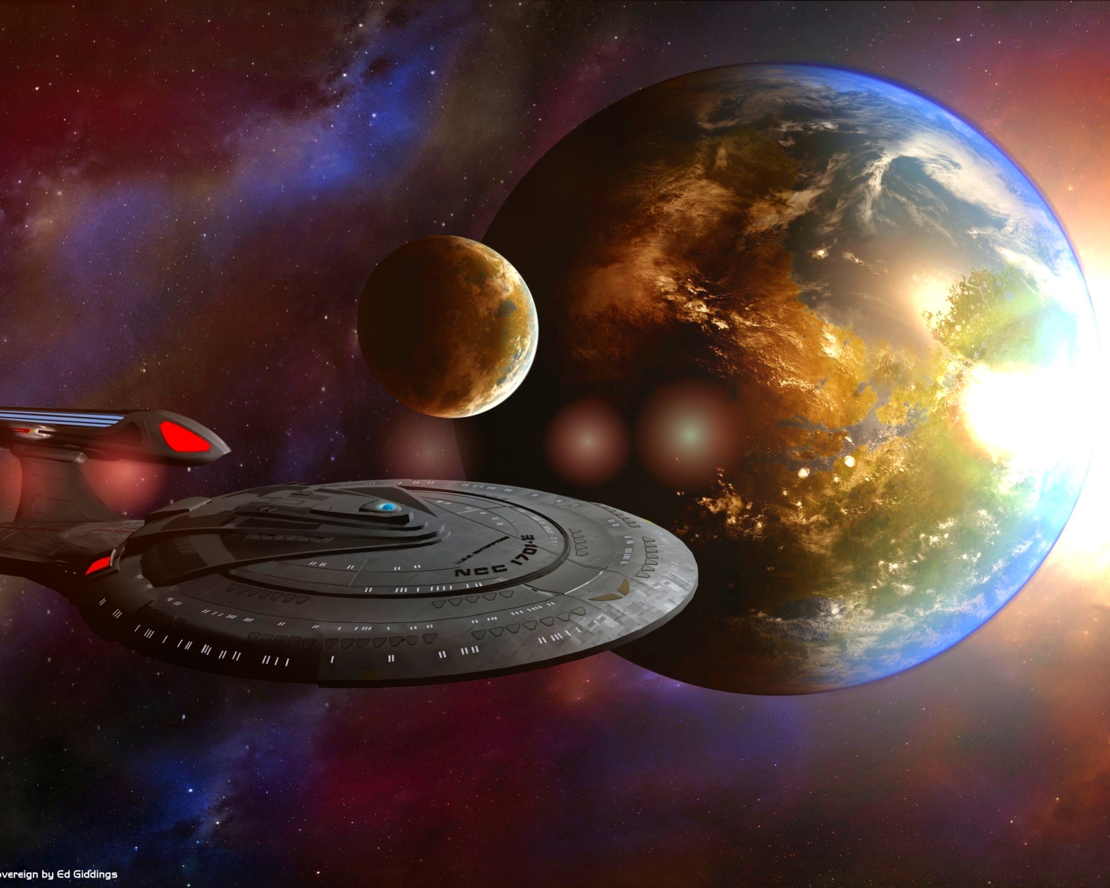 sci fi, star trek, enterprise (star trek), space