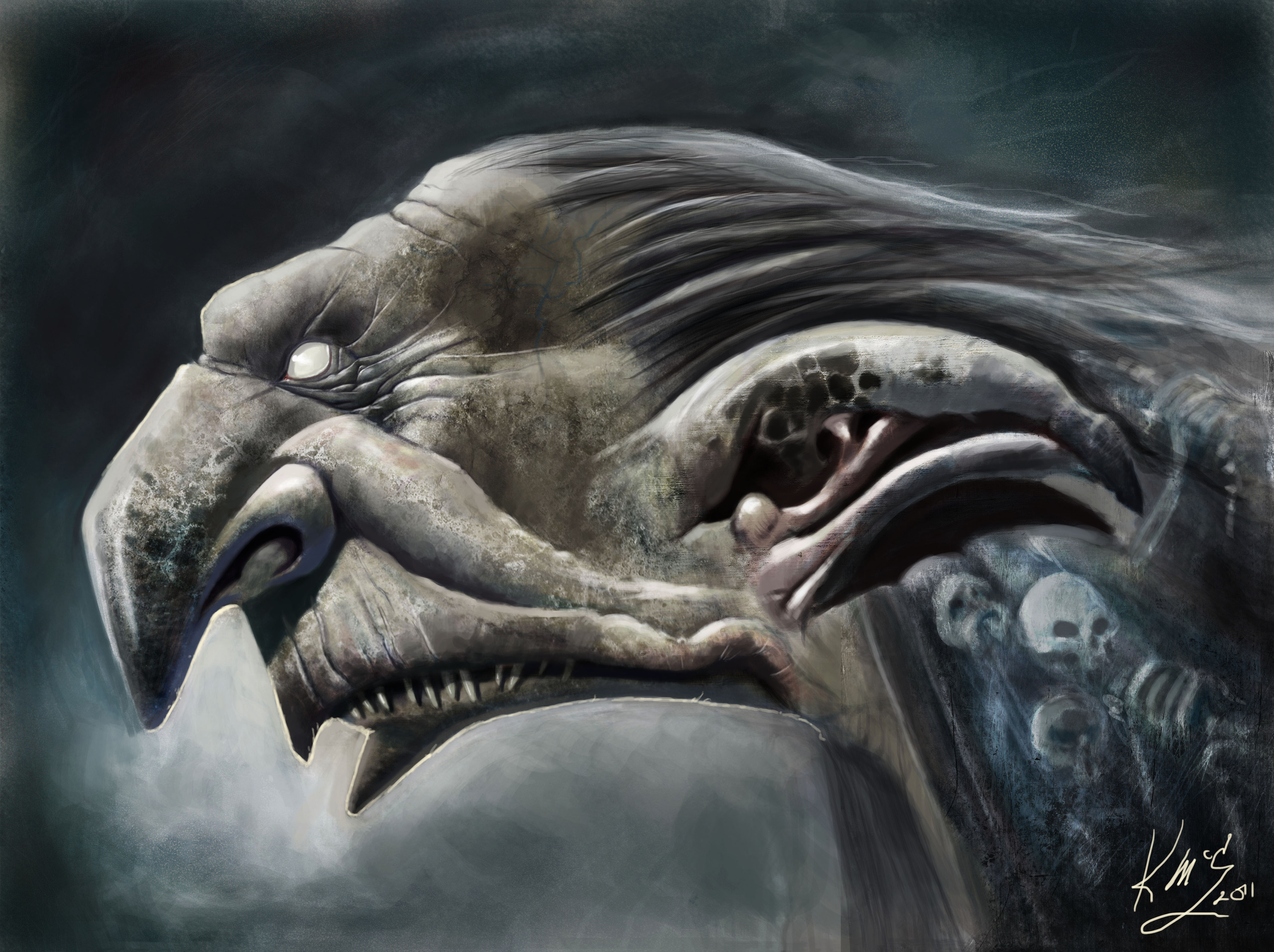 Free download wallpaper Dark, Creature on your PC desktop