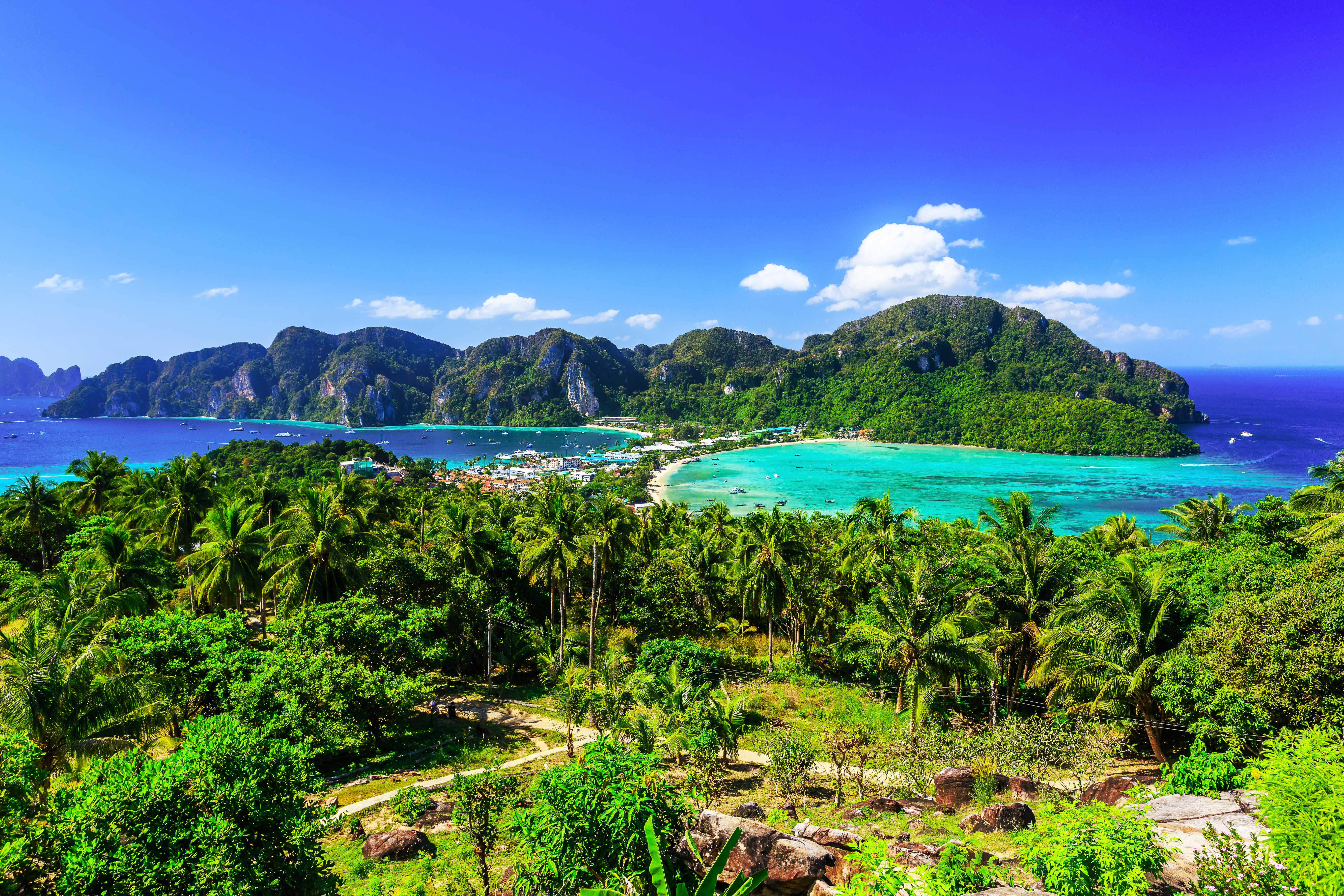 1526984 télécharger le fond d'écran thaïlande, turquoise, terre/nature, paysage marin, océan, palmier - économiseurs d'écran et images gratuitement